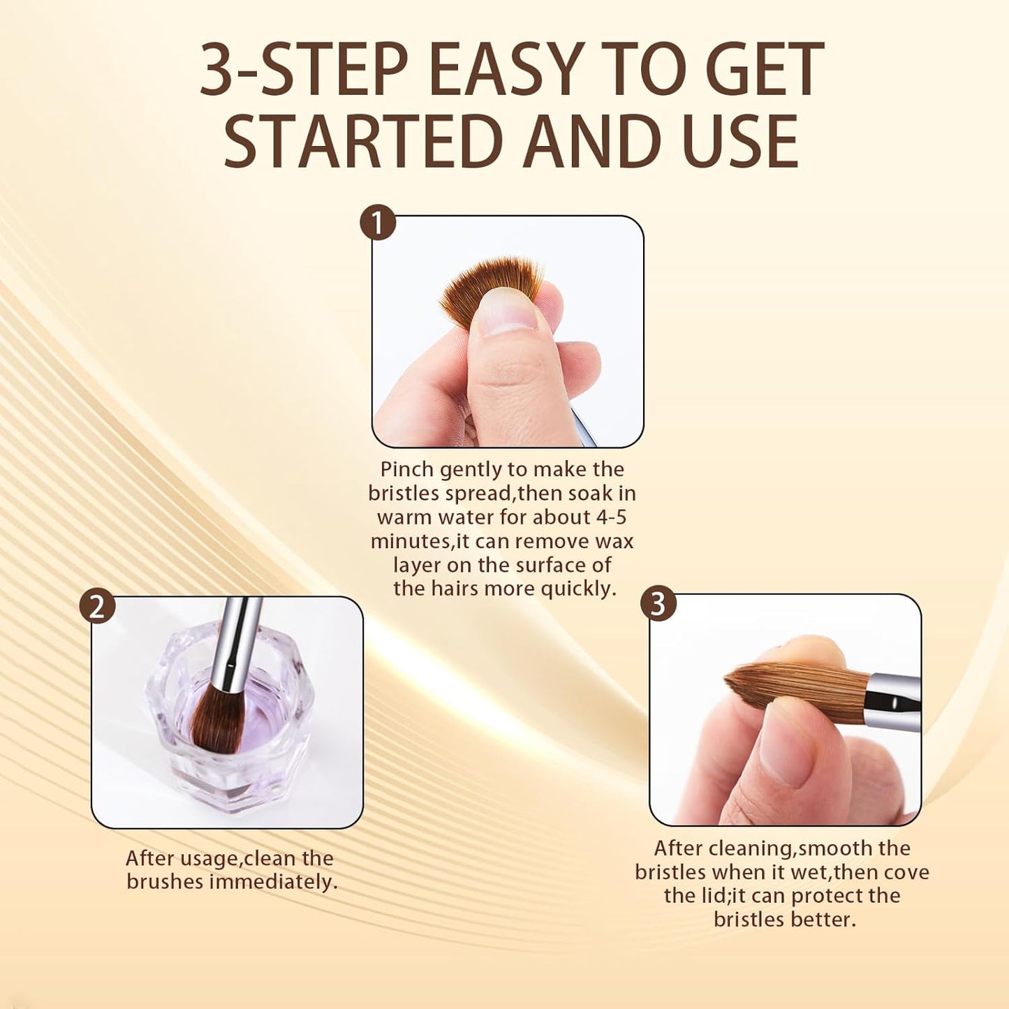 Professional Acrylic Nail Art Brush - Size 16 Kolinsky Hair Oval for DIY Salon