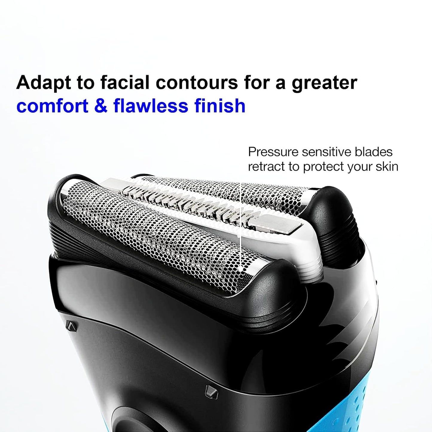 32B Replacement Head Compatible with Braun Series 3 Replacement Head, for S3 Replacement Head 3040 301S 310S 320S 330S 340S 360S 3000S 3010S 3020S 3070cc 3080s Etc Modesl 2-Pack