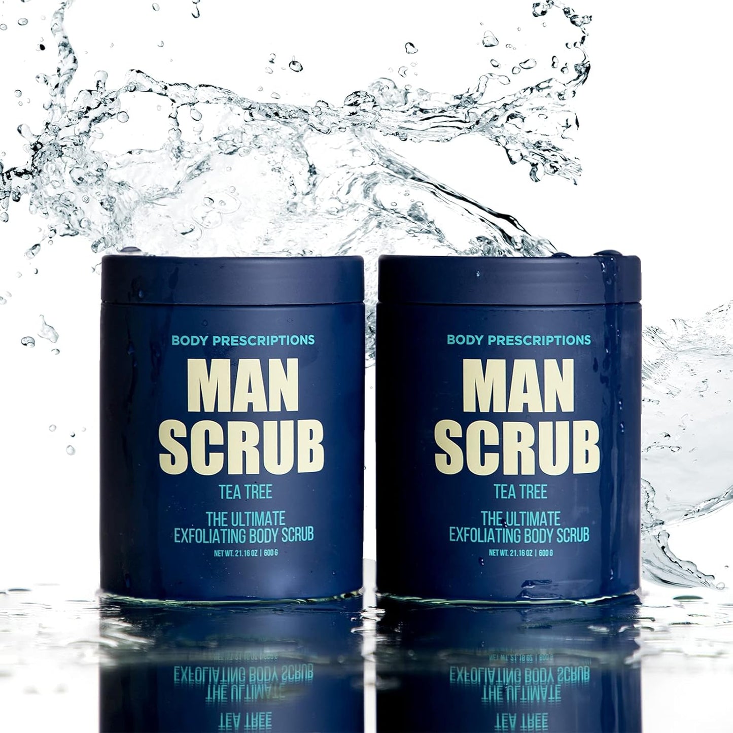 Men’s Charcoal Exfoliating Body Scrub – 21oz Cleansing Wash for All Skin Types