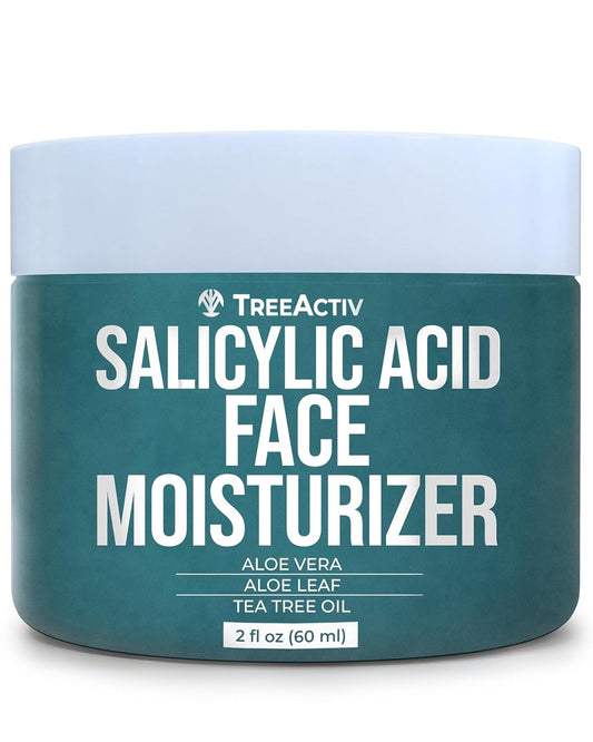 TreeActiv Acne Face Cream - Natural Extra Strength Treatment for Clear Skin | Fast-Acting, Gentle for All Skin Types | 2 fl oz