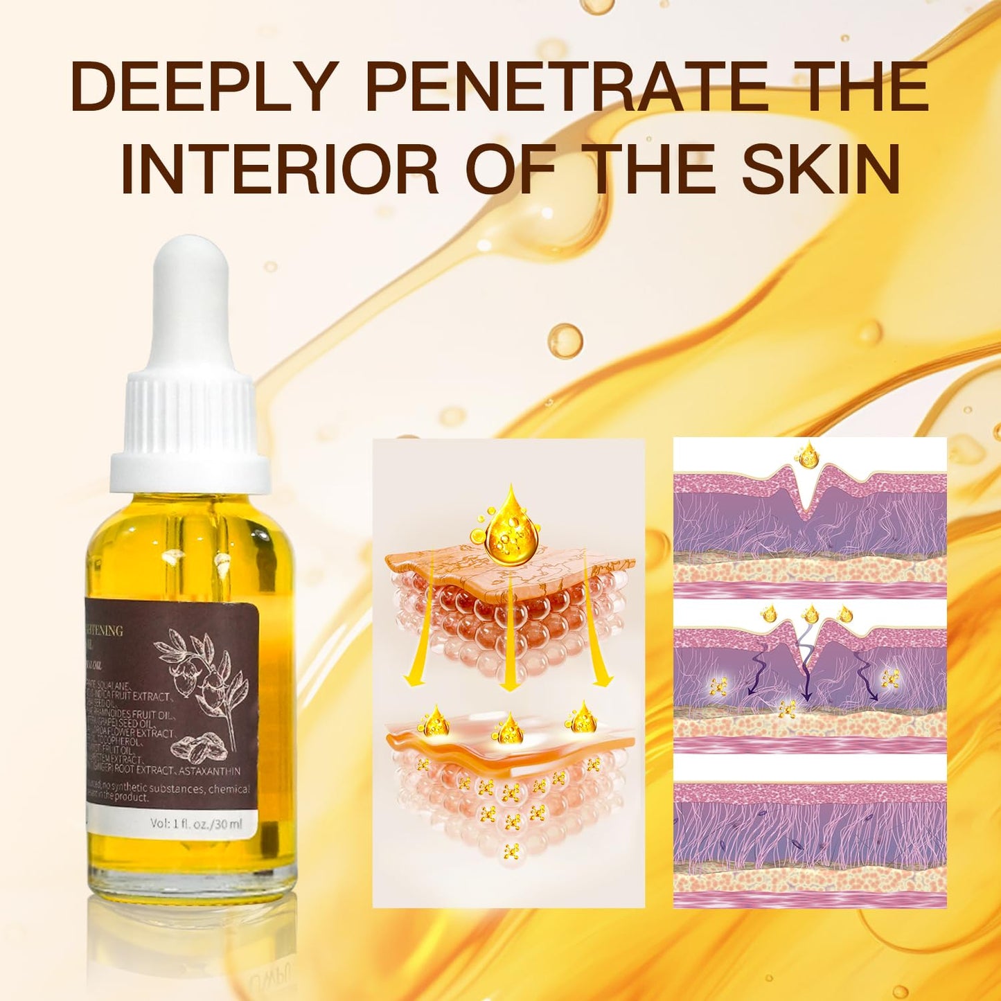 Vitamin E Oil 80,000 IU with Bakuchiol for Wrinkles & Scars - 30ml Natural Skin Moisturizer
