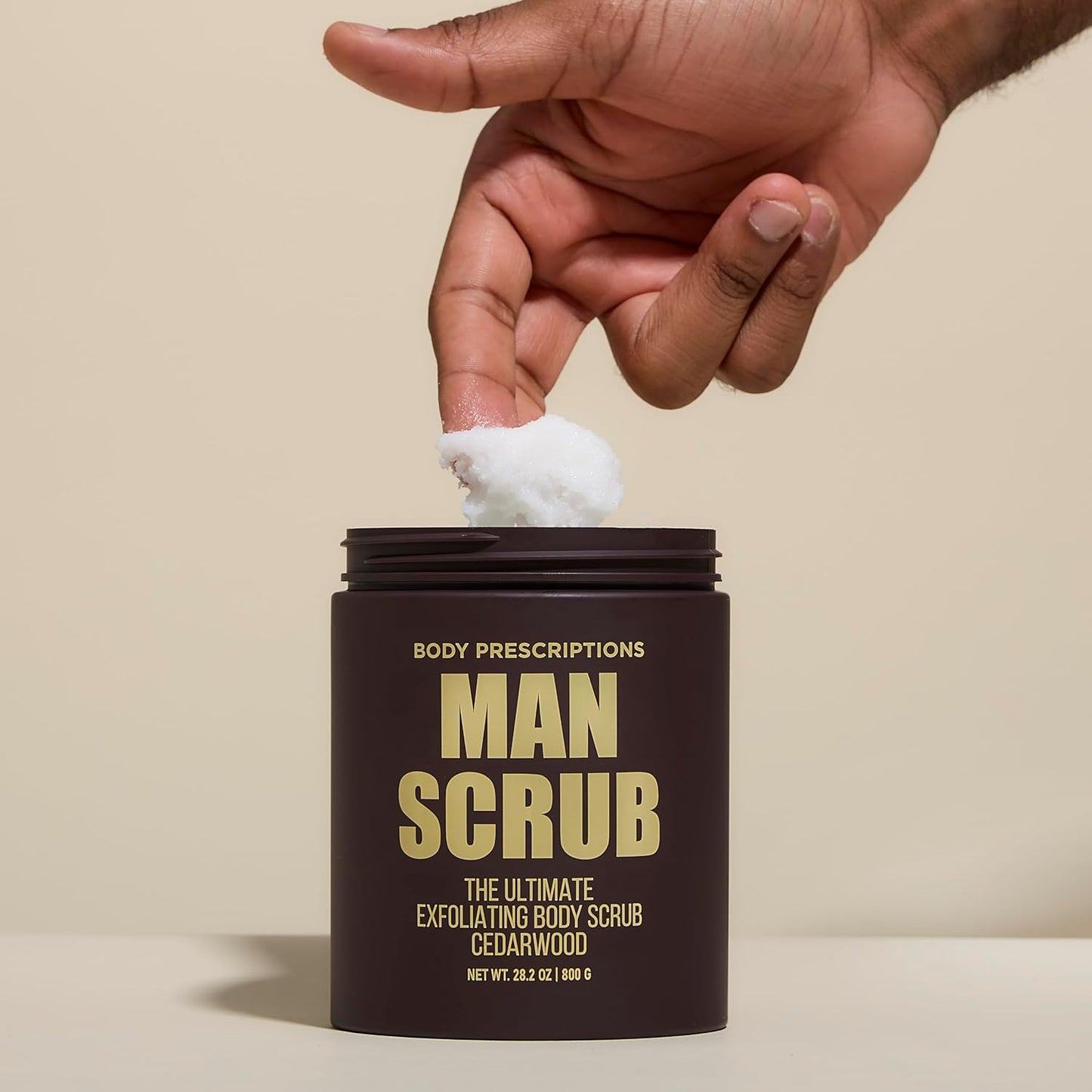 Men’s Charcoal Exfoliating Body Scrub – 21oz Cleansing Wash for All Skin Types