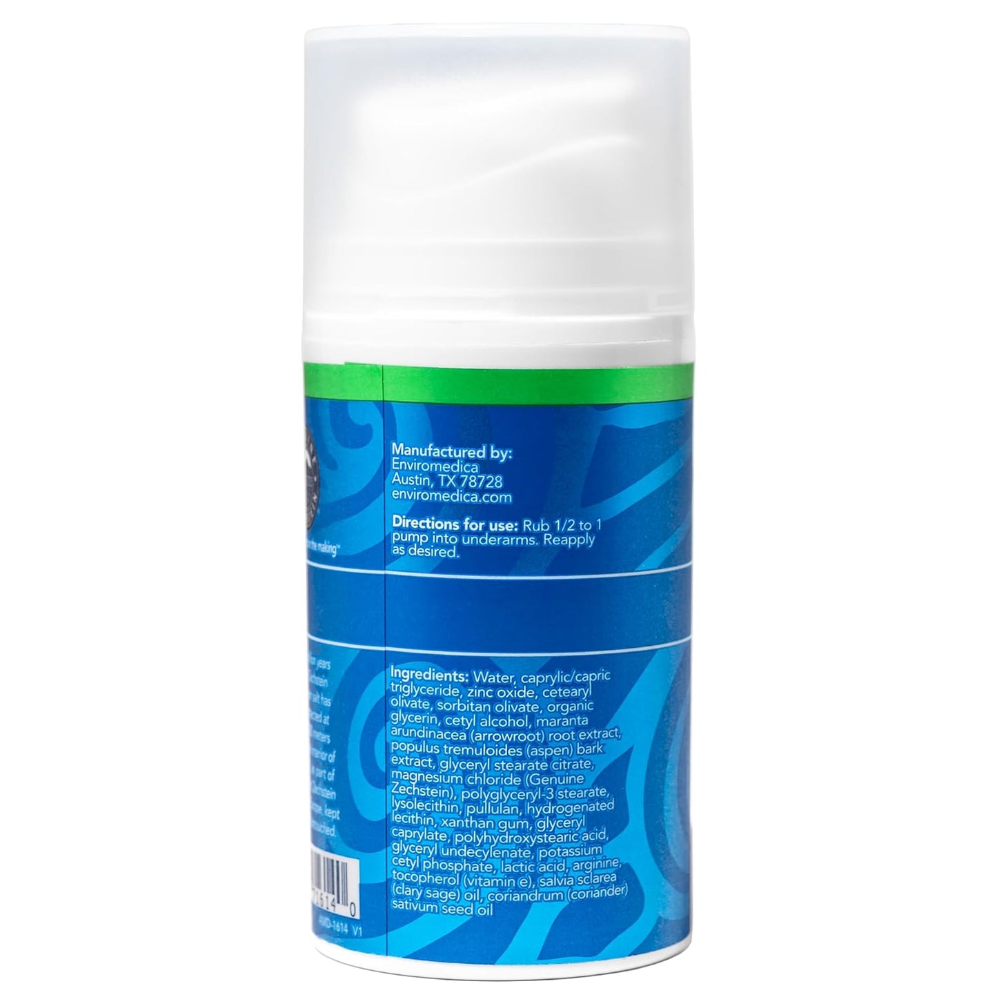 Natural Deodorant Cream - Eucalyptus & Mint, Aluminum-Free, Vegan, 2 oz for Sensitive Skin