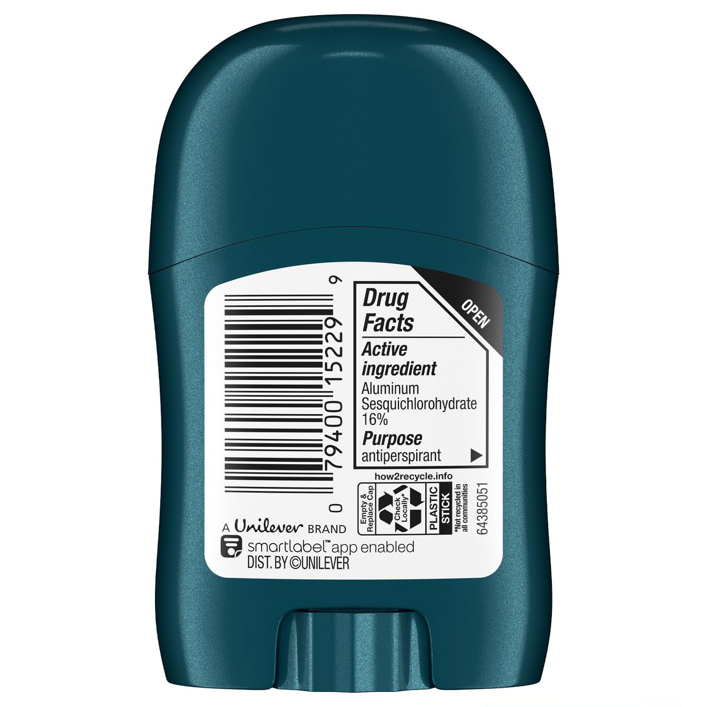 Degree Men Cool Rush Travel Deodorant 18-Pack | 72H Mini Antiperspirant, 0.5 Oz