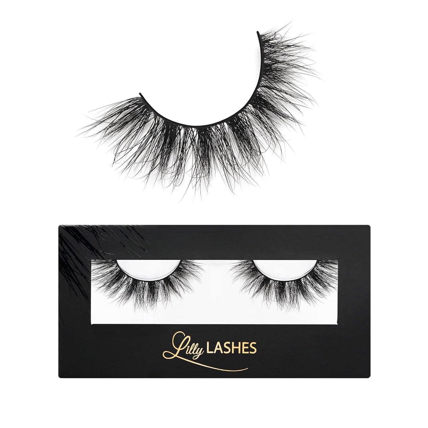 Miami Flare 3D Mink Lashes by Lilly Lashes | Reusable Wispy & Fluffy Strip Eyelashes