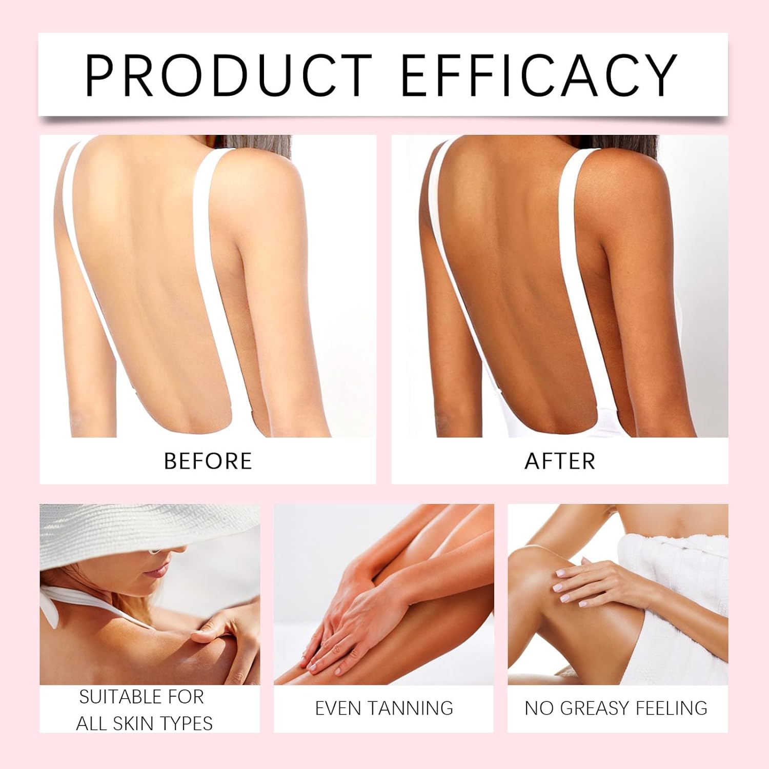Drinkable Tanning Drops - Moisturizing Bronzing Tanner for Face & Body, 60mL