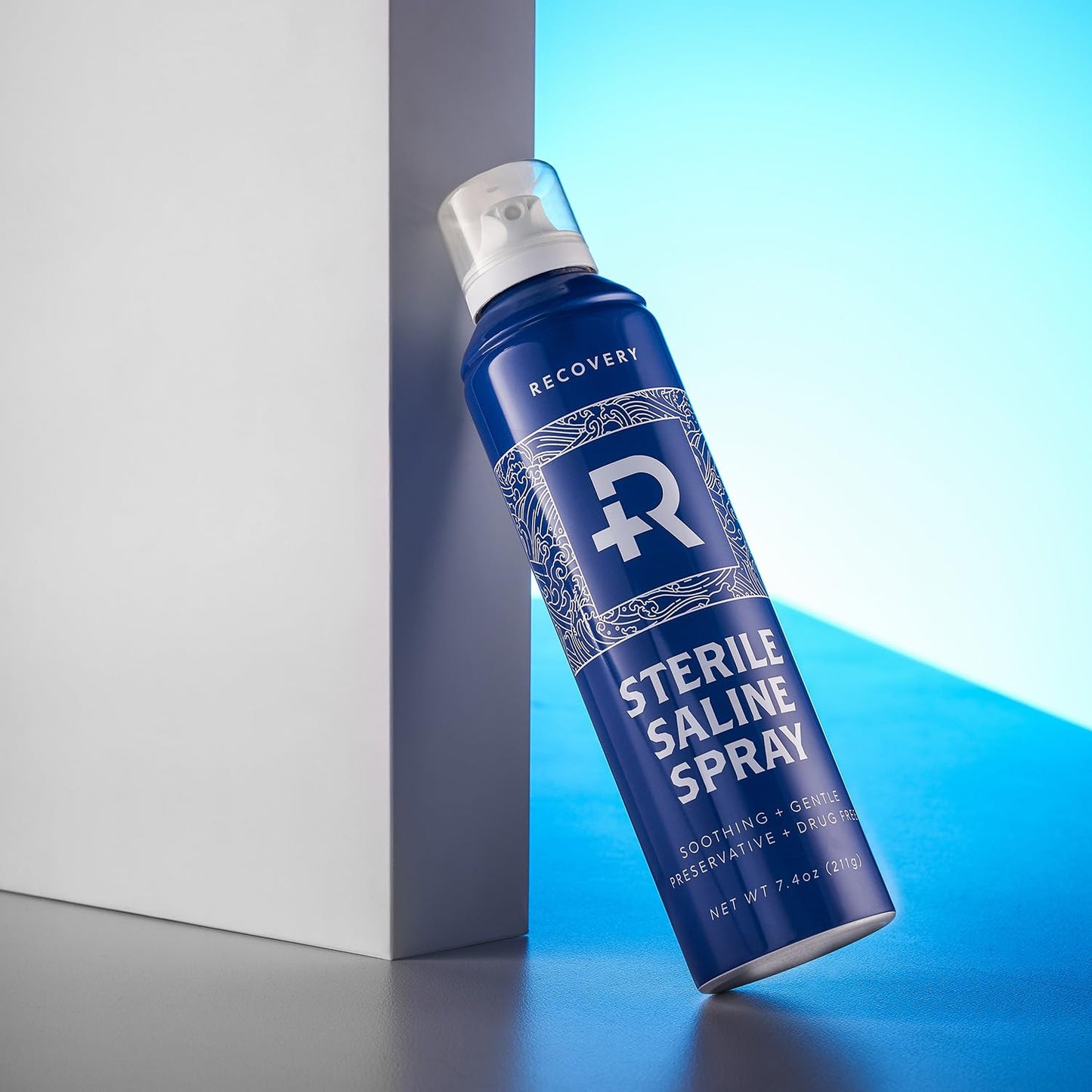 Recovery Aftercare Saline Piercing Aftercare Spray - Sterile Saline Solution for Ear, Belly & Nose Piercings - Removes Dirt & Debris - Soothing & Gentle Cleaner - Vegan & Preservative-Free (7.4 oz)