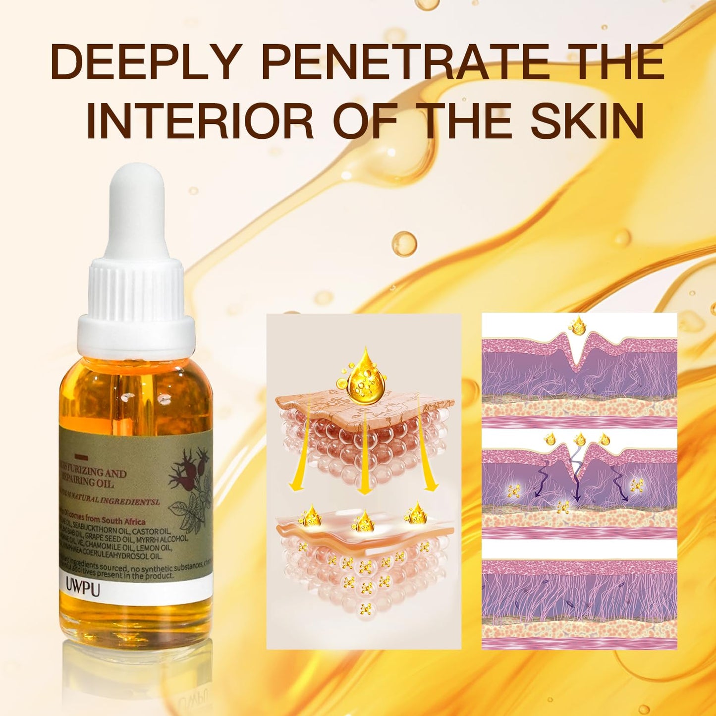Vitamin E Oil 80,000 IU with Bakuchiol for Wrinkles & Scars - 30ml Natural Skin Moisturizer