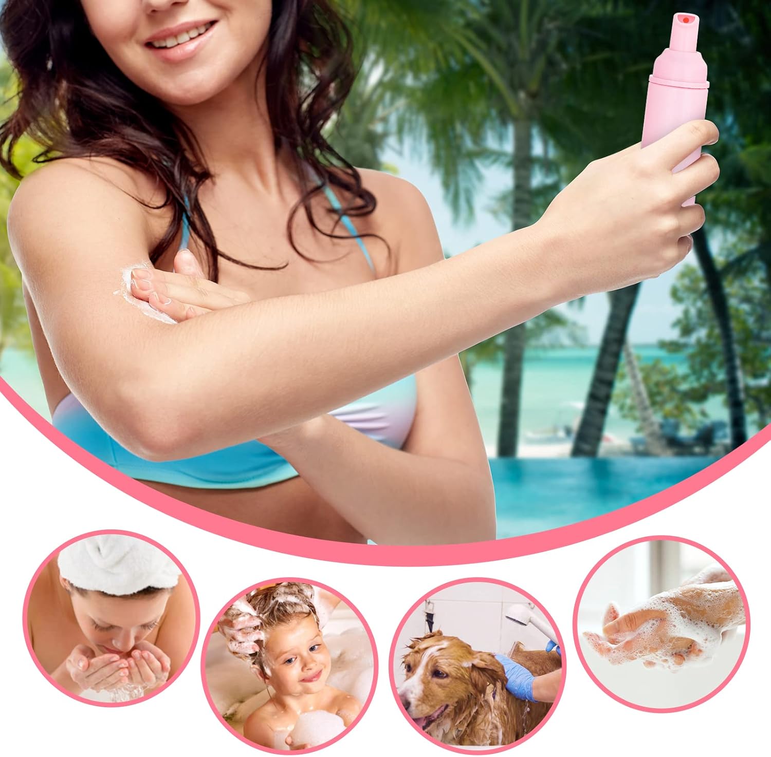 Travel Soap Dispenser Bottles - 35 Pack Mini 2 oz Foam Pump Bottles for Hand Sanitizer & Shampoo