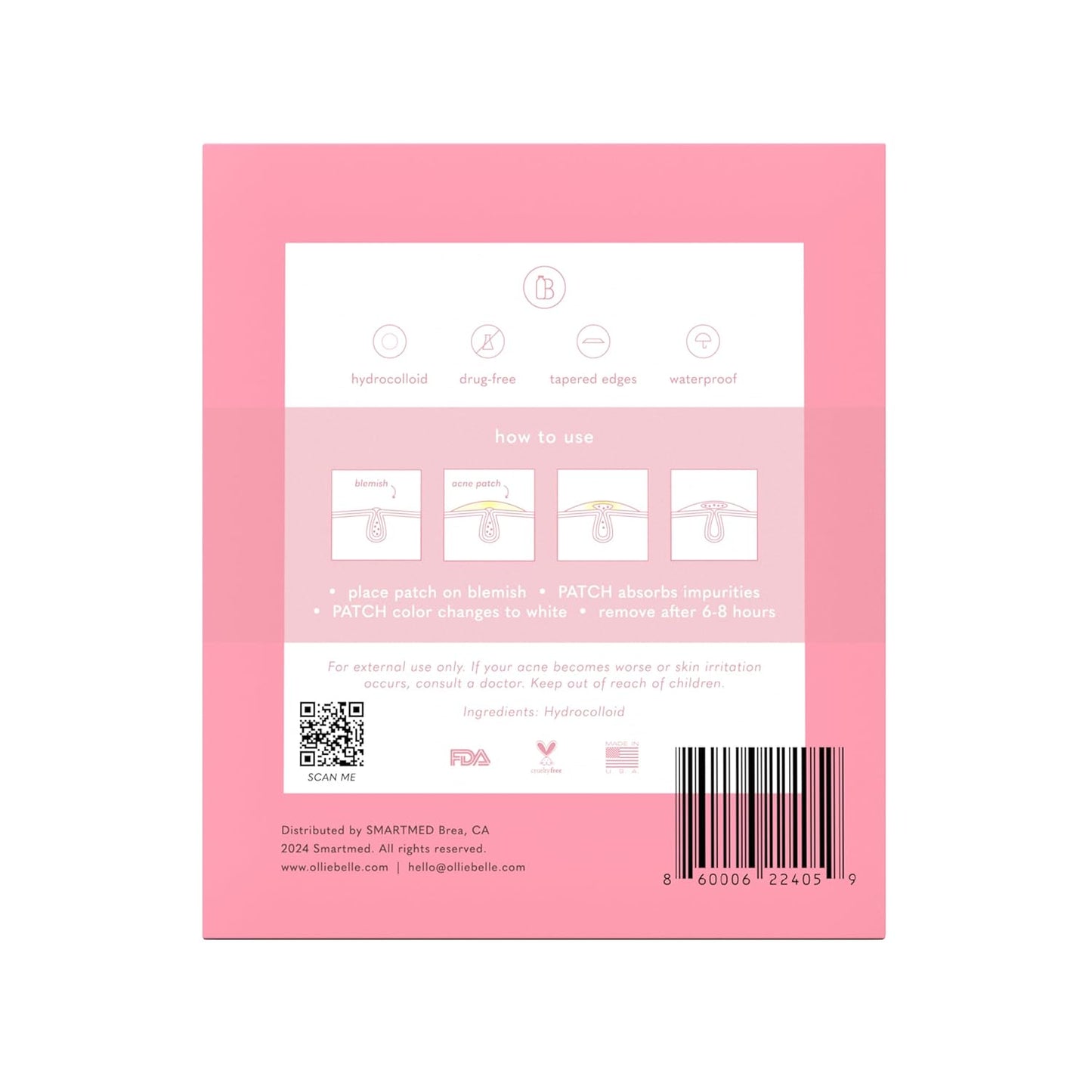Hydrocolloid Acne Treatment Dots (120 Count) | Clear Waterproof Blemish Patches