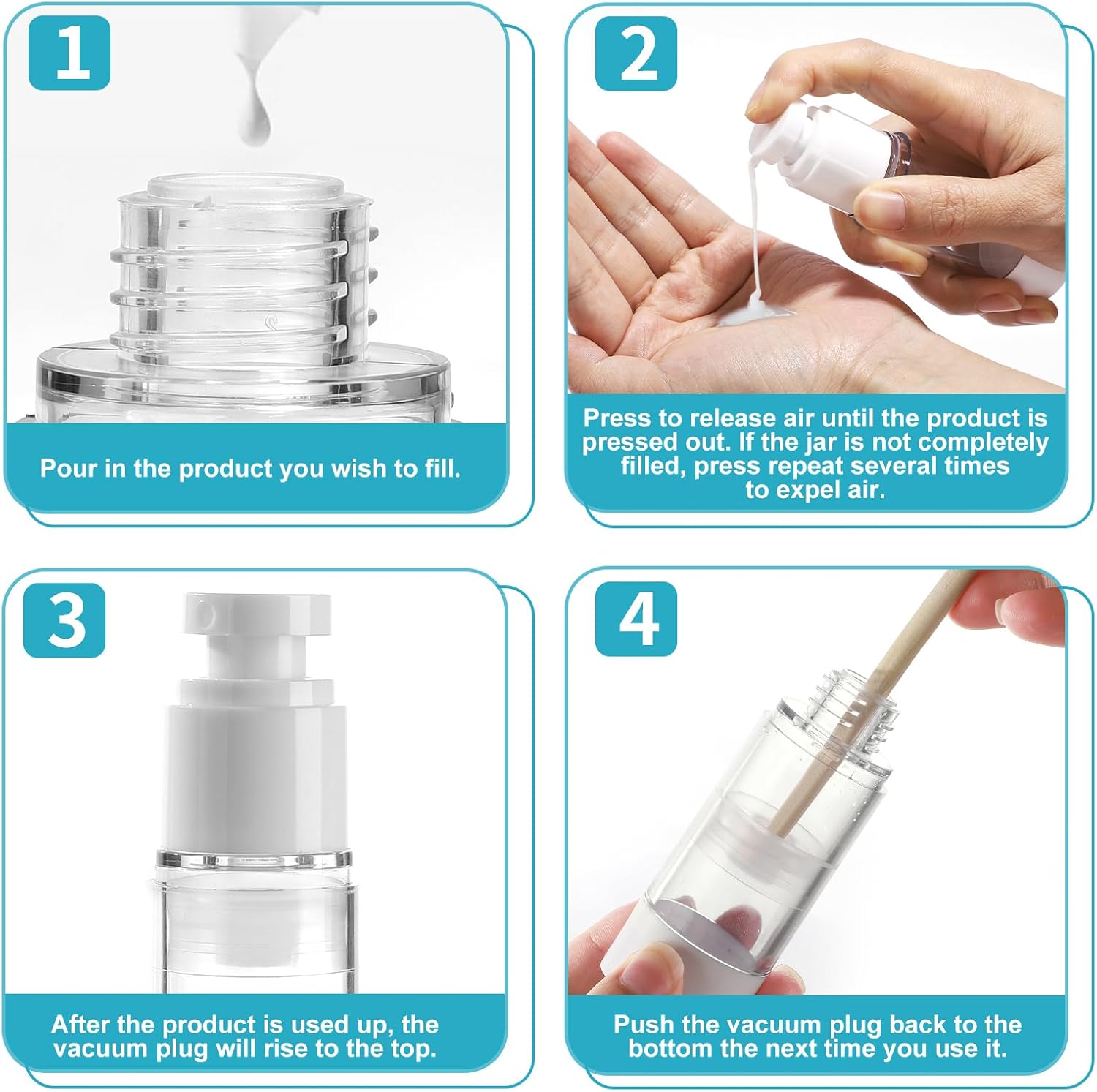 20 Pack Travel Pump Jars & Atomizer Spray Bottles - Leak Proof Cosmetic Containers for Shampoo, Lotion, Essential Oils