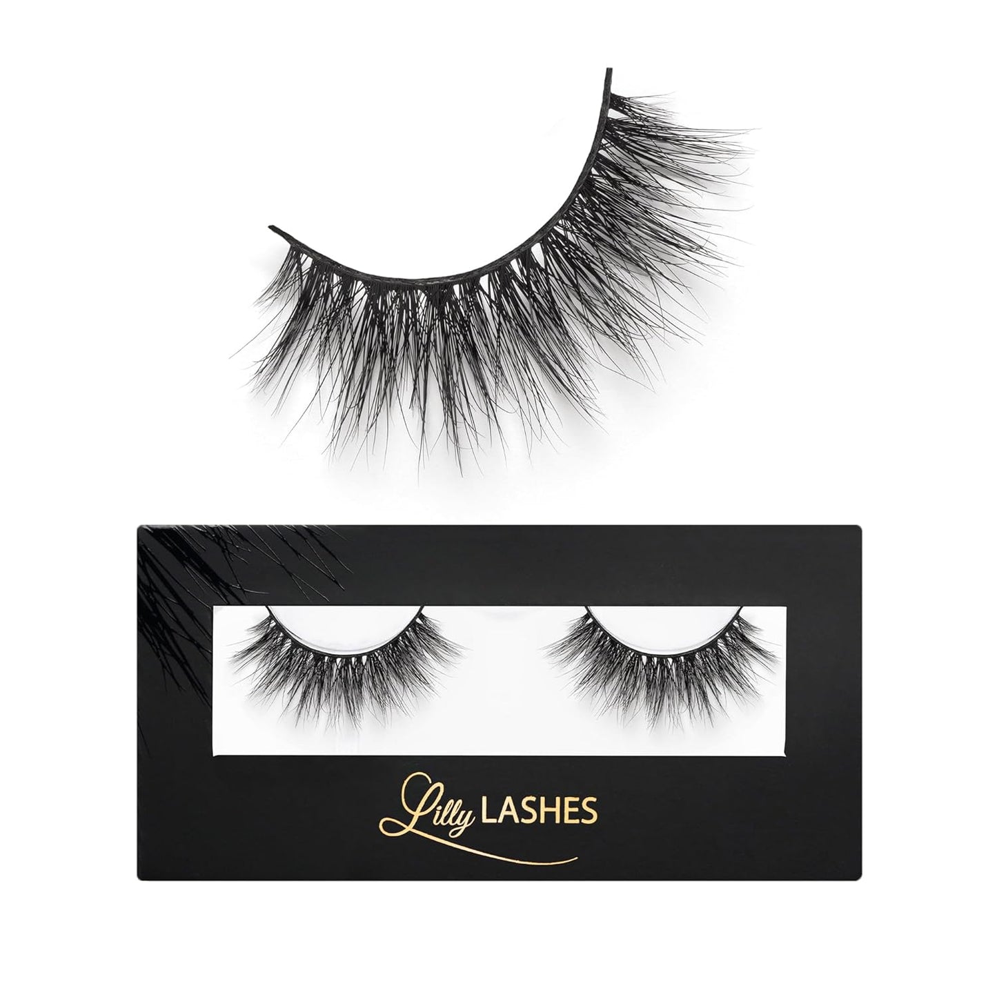 Miami Flare 3D Mink Lashes by Lilly Lashes | Reusable Wispy & Fluffy Strip Eyelashes