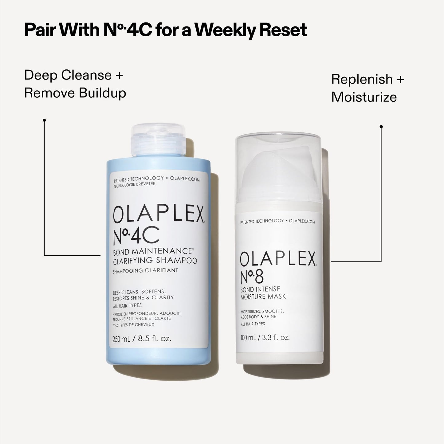 Olaplex No. 8 Bond Intense Moisture Hair Mask, Adds Smoothness & Nourishes for Visibily Healthy Hair, For All Hair Types & Treats Damaged Hair, 3.3 fl oz