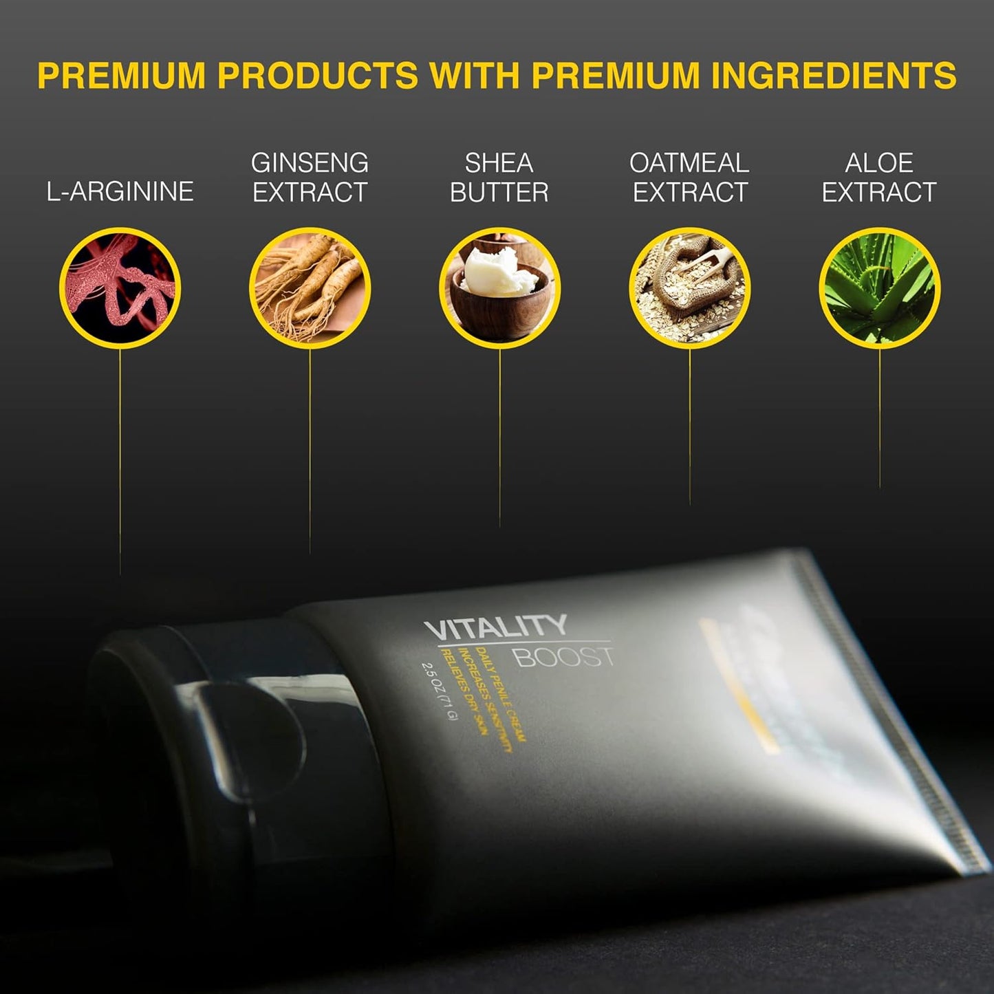 Vitality Boost Penile Health Cream for Men | Natural Moisturizing & Irritation Relief