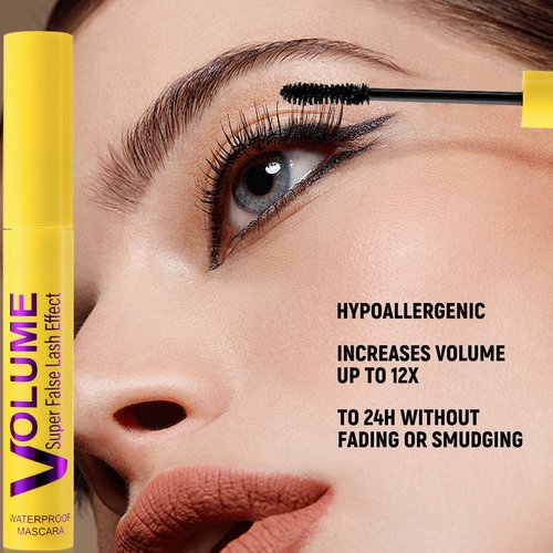 2 Pcs Bubble Mascara - Colossal Bubble Mascara, Waterproof, Smudge-Proof, Clump-Proof, Volumizing Defining, Create Natural Eyelashes