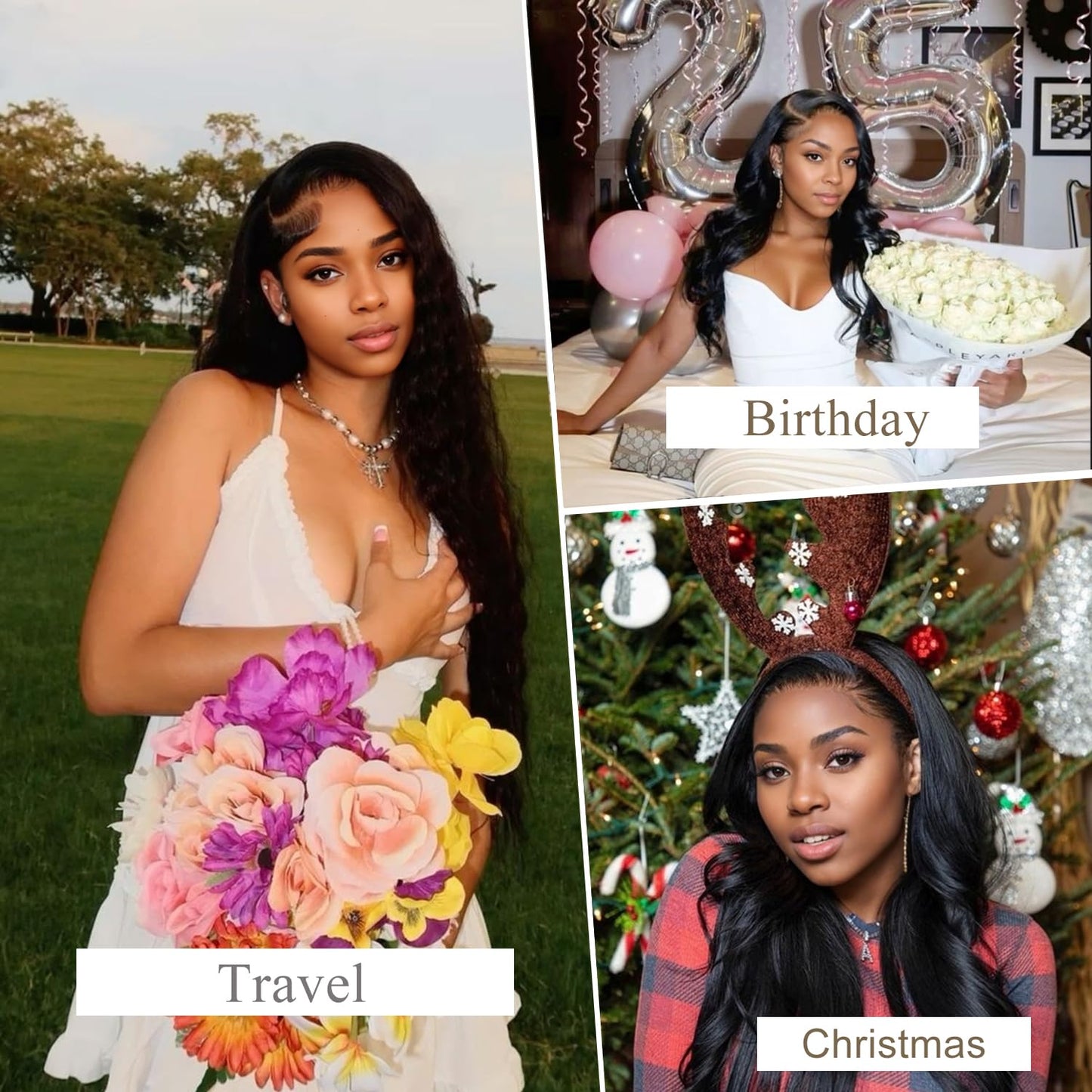 5x5 HD Lace Closure Body Wave Human Hair - Pre-Plucked Natural Hairline (10 Inch, Natural Color)