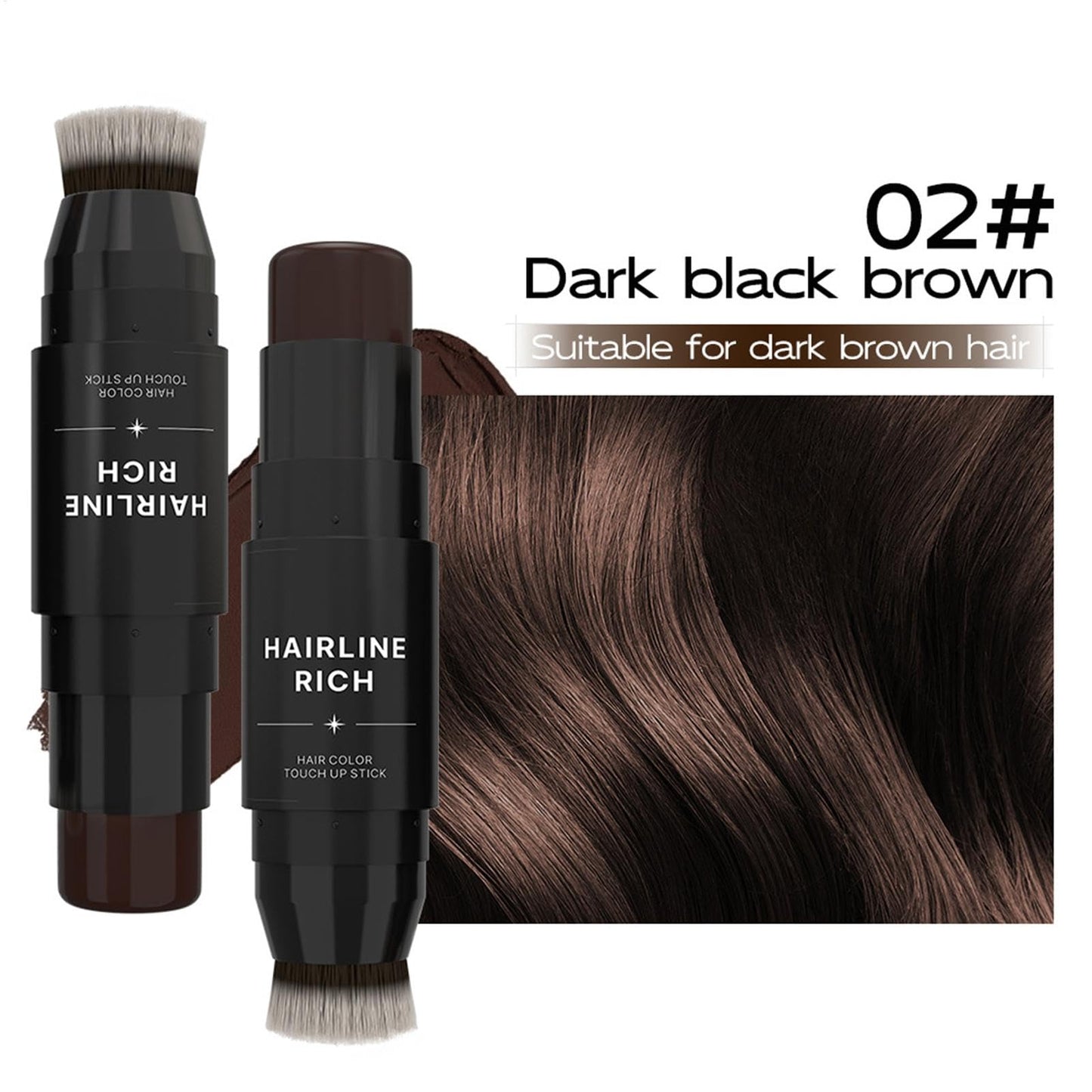 Hairline Filler Pen Stick - Waterproof Instant Hairline Concealer, Temporary Hair Filler | Easy-to-Use Thinning Hair Filler Stick, Natural-Looking Root Concealer Enhancement For Men And Women
