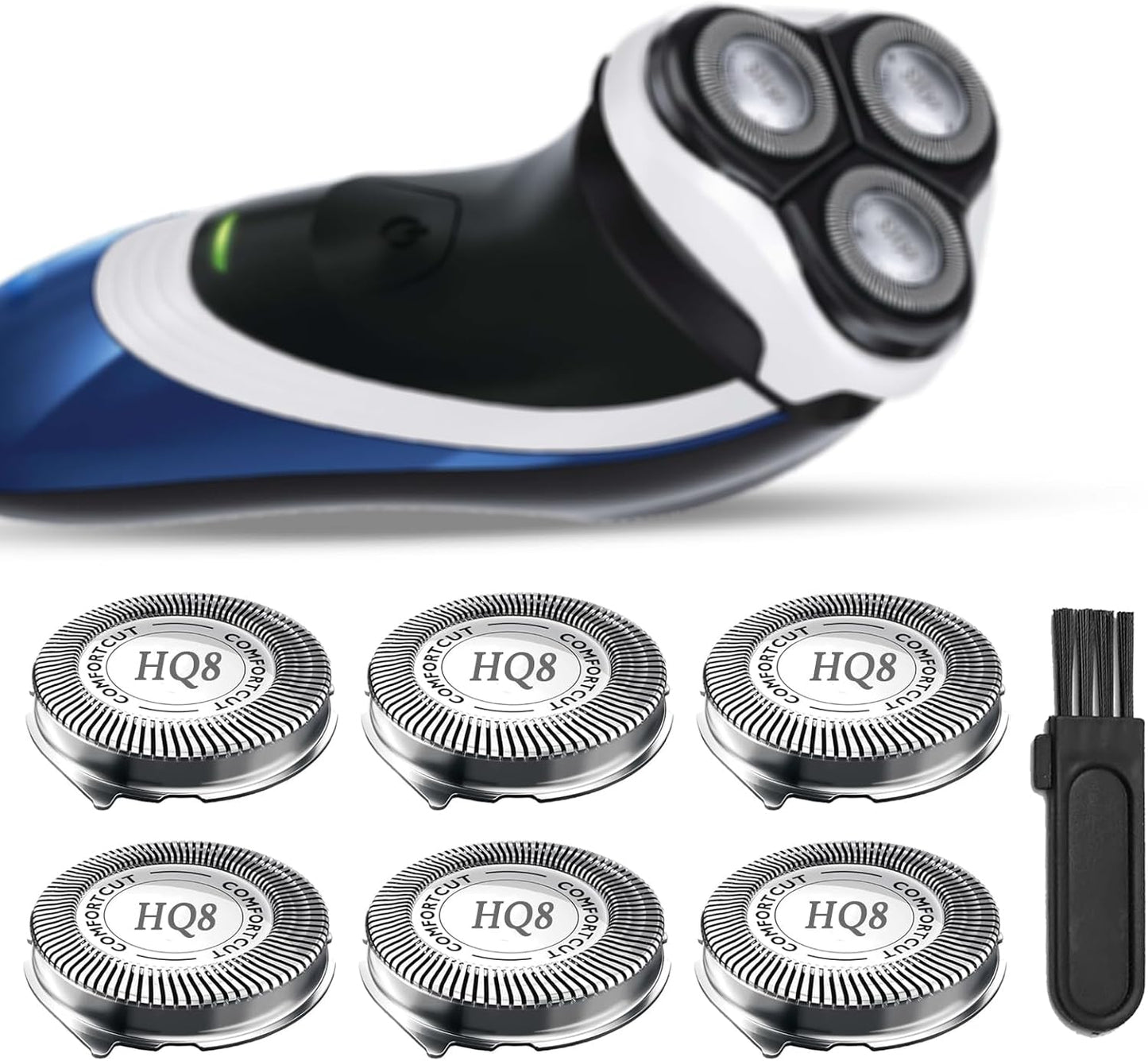Philips Norelco Series 5000 Shaver Replacement Heads - 6-Pack Rotary Blades for Fast, Smooth Shaving