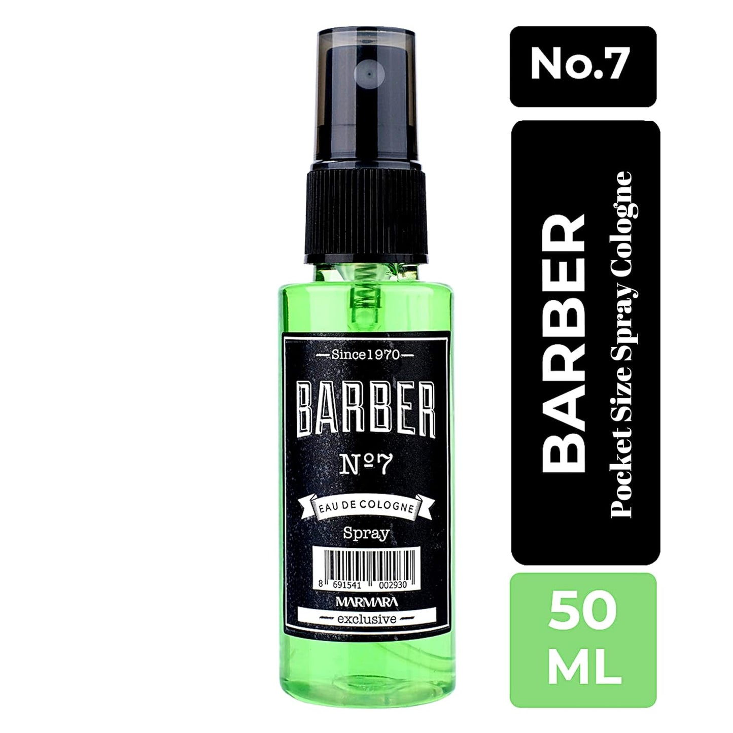 Travel Size Marmara Barber Cologne (50ml) - Ideal for Modern Barbers & Shaving Enthusiasts