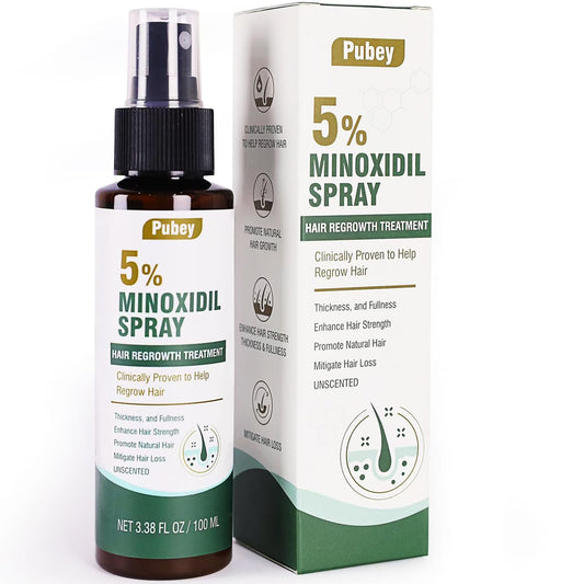 5% Minoxidil Hair Growth Spray for Men & Women - Beard & Scalp Regrowth Serum, 3.38 Fl Oz