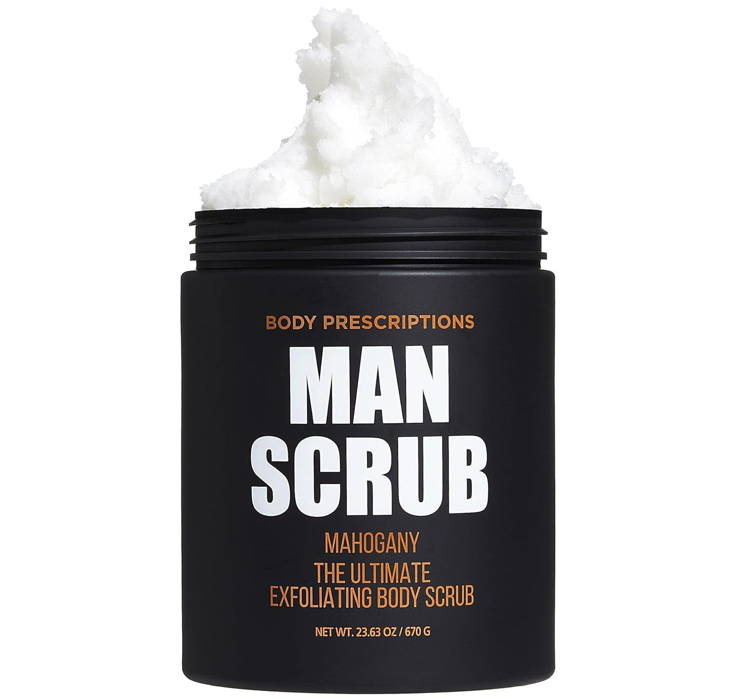 Men’s Charcoal Exfoliating Body Scrub – 21oz Cleansing Wash for All Skin Types