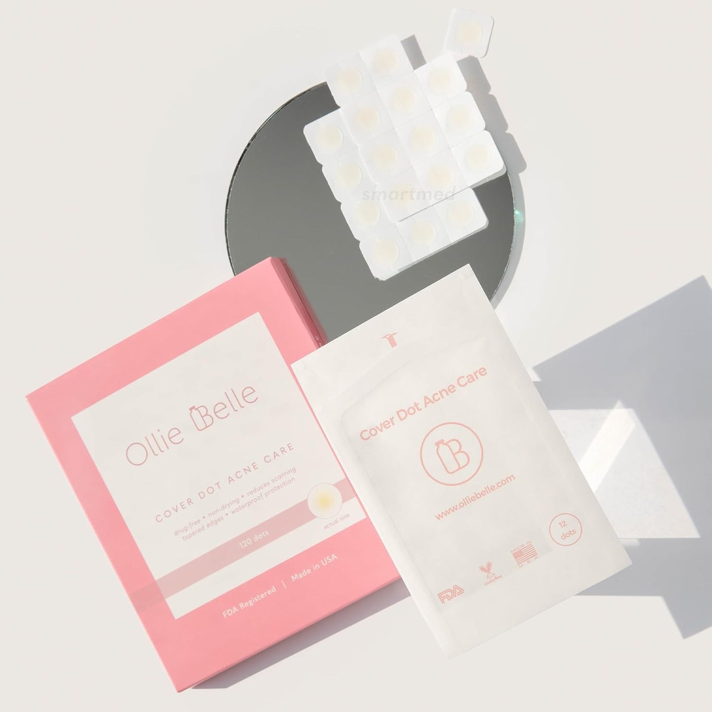 Hydrocolloid Acne Treatment Dots (120 Count) | Clear Waterproof Blemish Patches