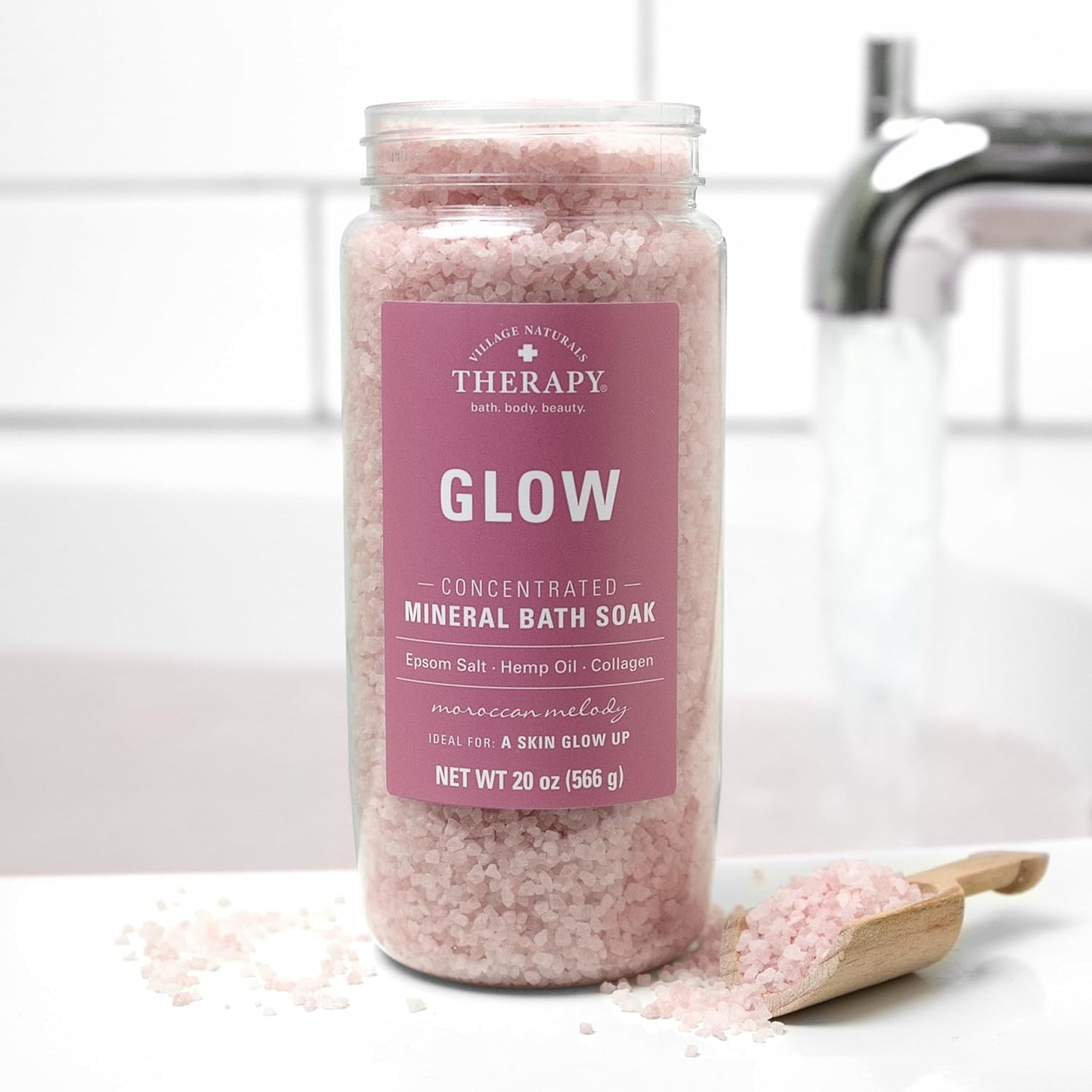 Village Naturals Moroccan Melody Mineral Bath Soak - 2 oz, 12-Pack for Relaxation