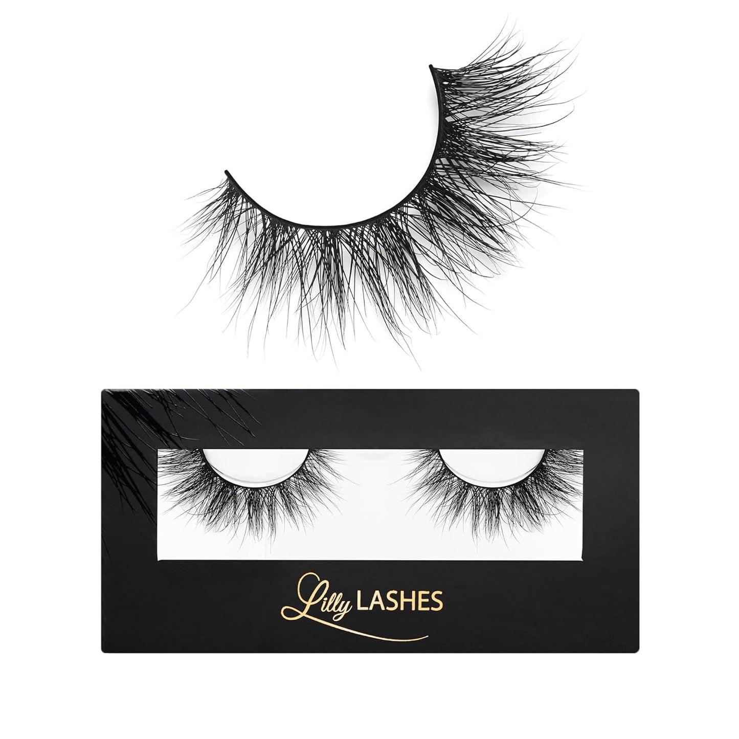 Miami Flare 3D Mink Lashes by Lilly Lashes | Reusable Wispy & Fluffy Strip Eyelashes