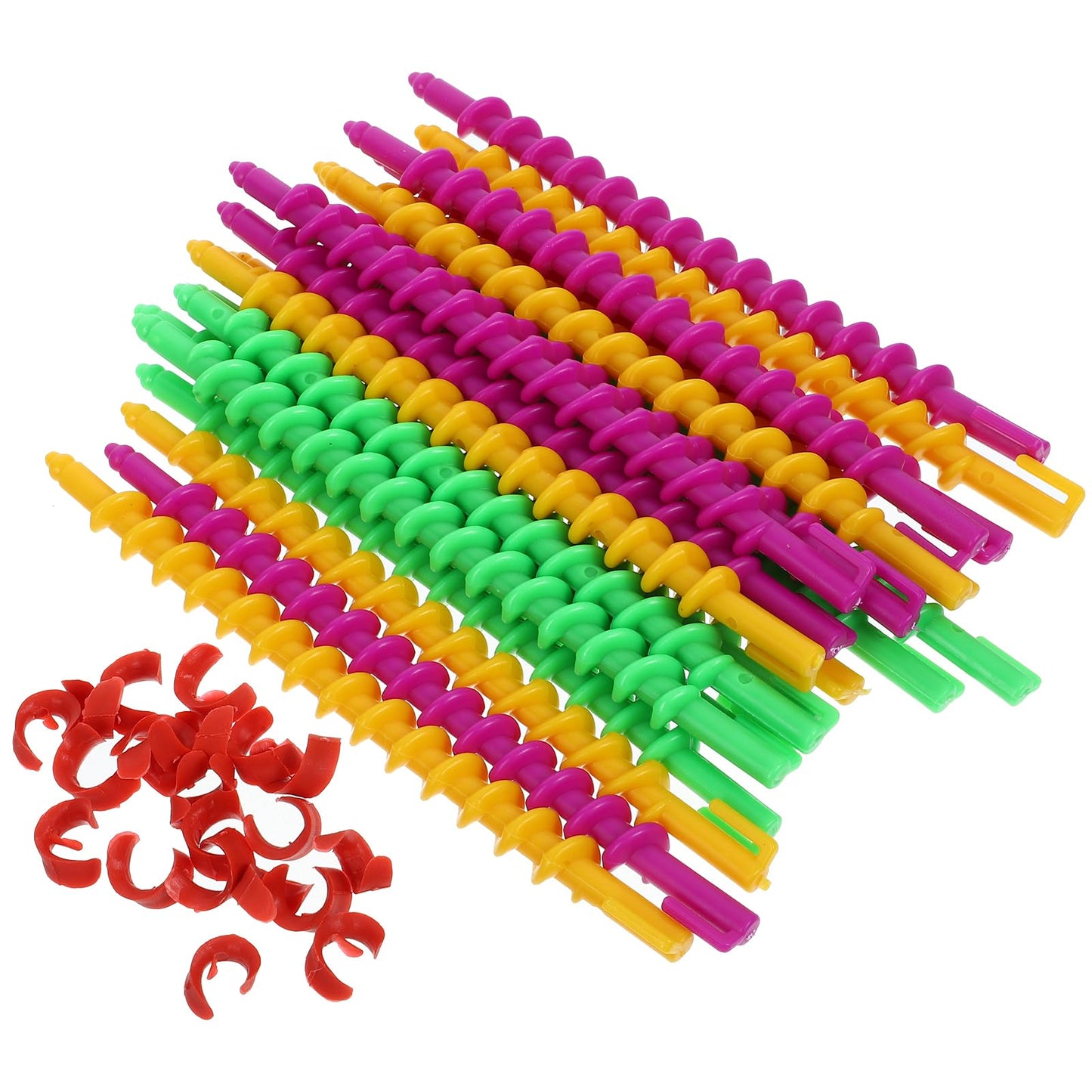 Healeved 20PCS Spiral Perm Rods Spiral Hair Perm Rods for Long Hair Heatless Spiral Curlers Hairdressing Hair Rollers Spiral Hair Curlers Perm Rods