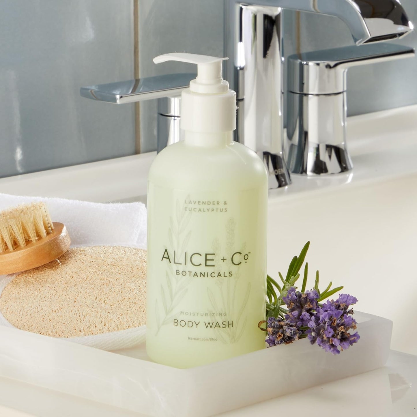 Luxury Lavender & Eucalyptus Body Wash - 8.5 oz Hotel Bath Amenities by Alice + Co.