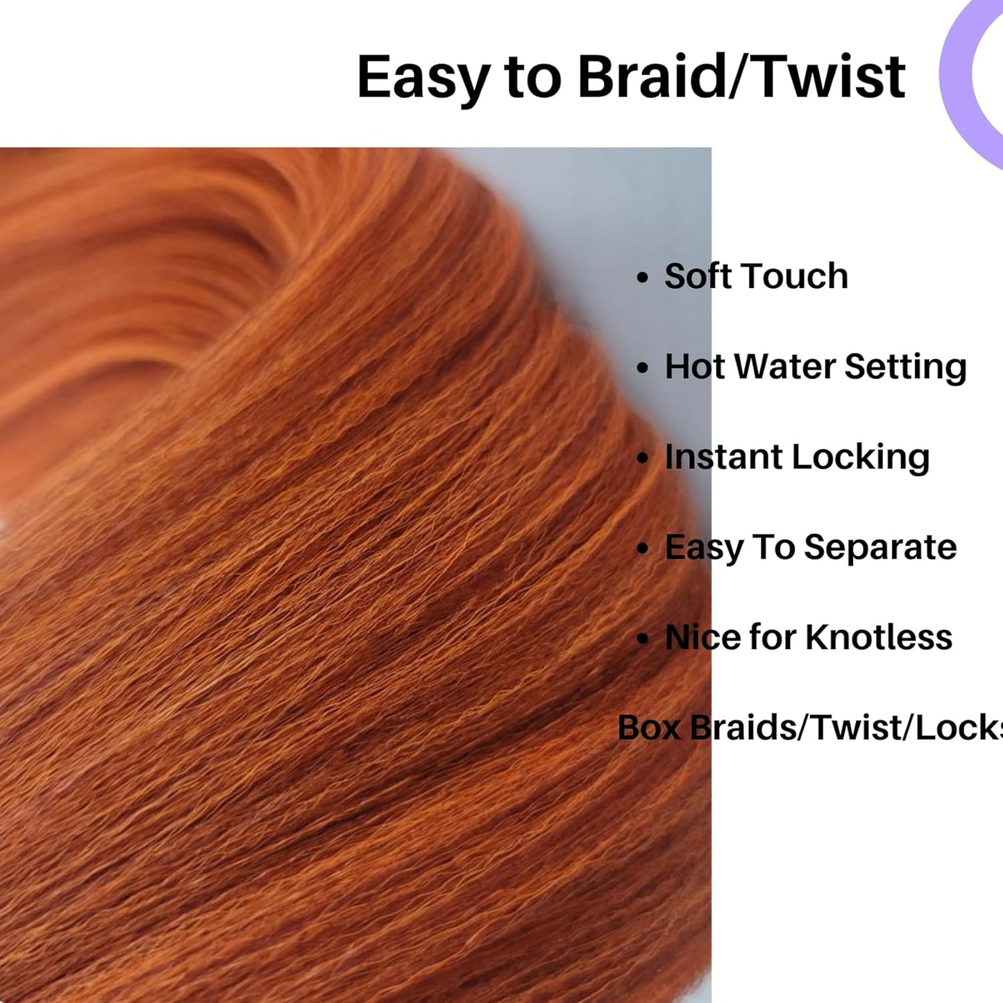 Ash Brown Pre-Stretched Knotless Braiding Hair Extensions - 6 Packs Synthetic Box Braids