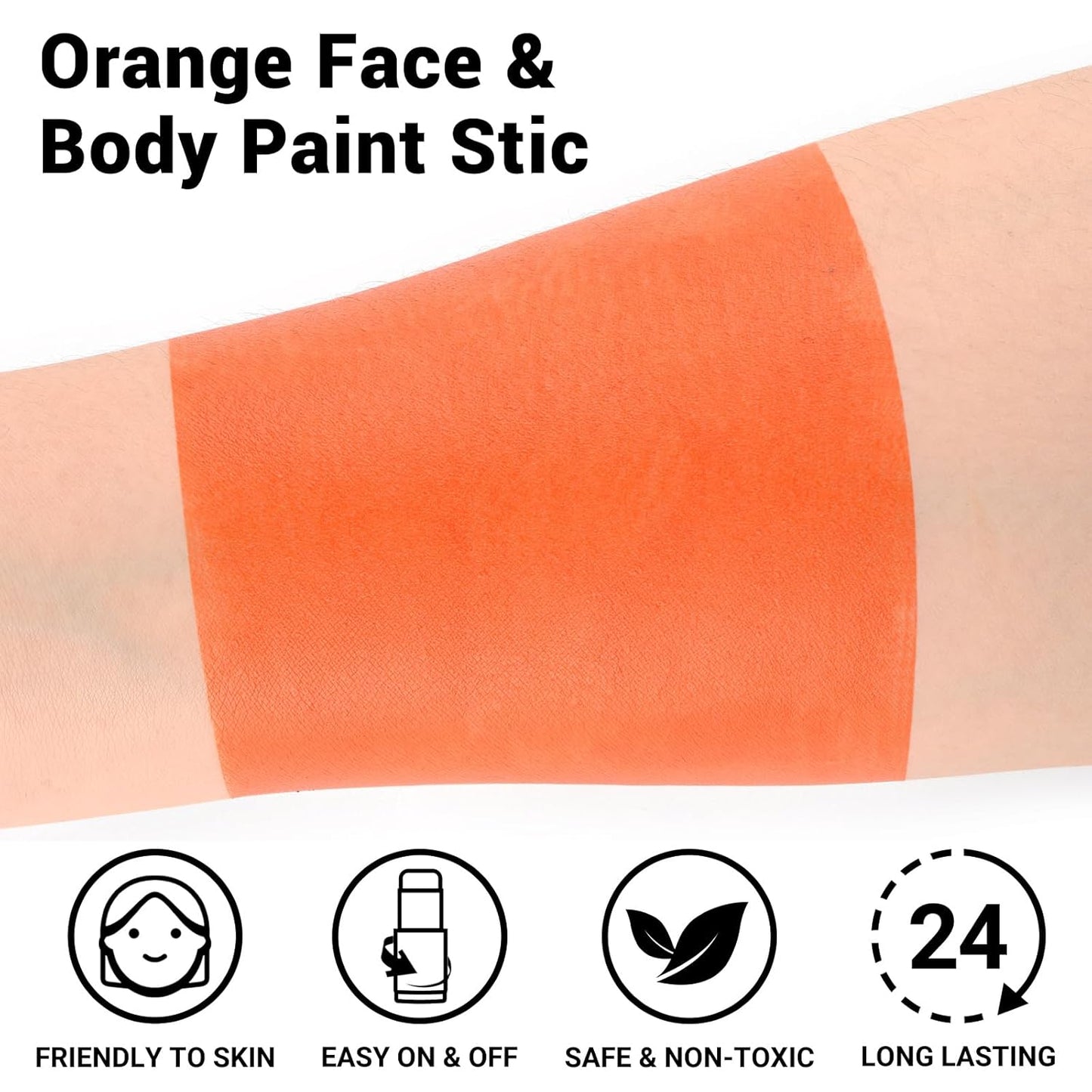 Red White Blue Face Paint Stick Kit - Eye Black for Football, Baseball & Halloween