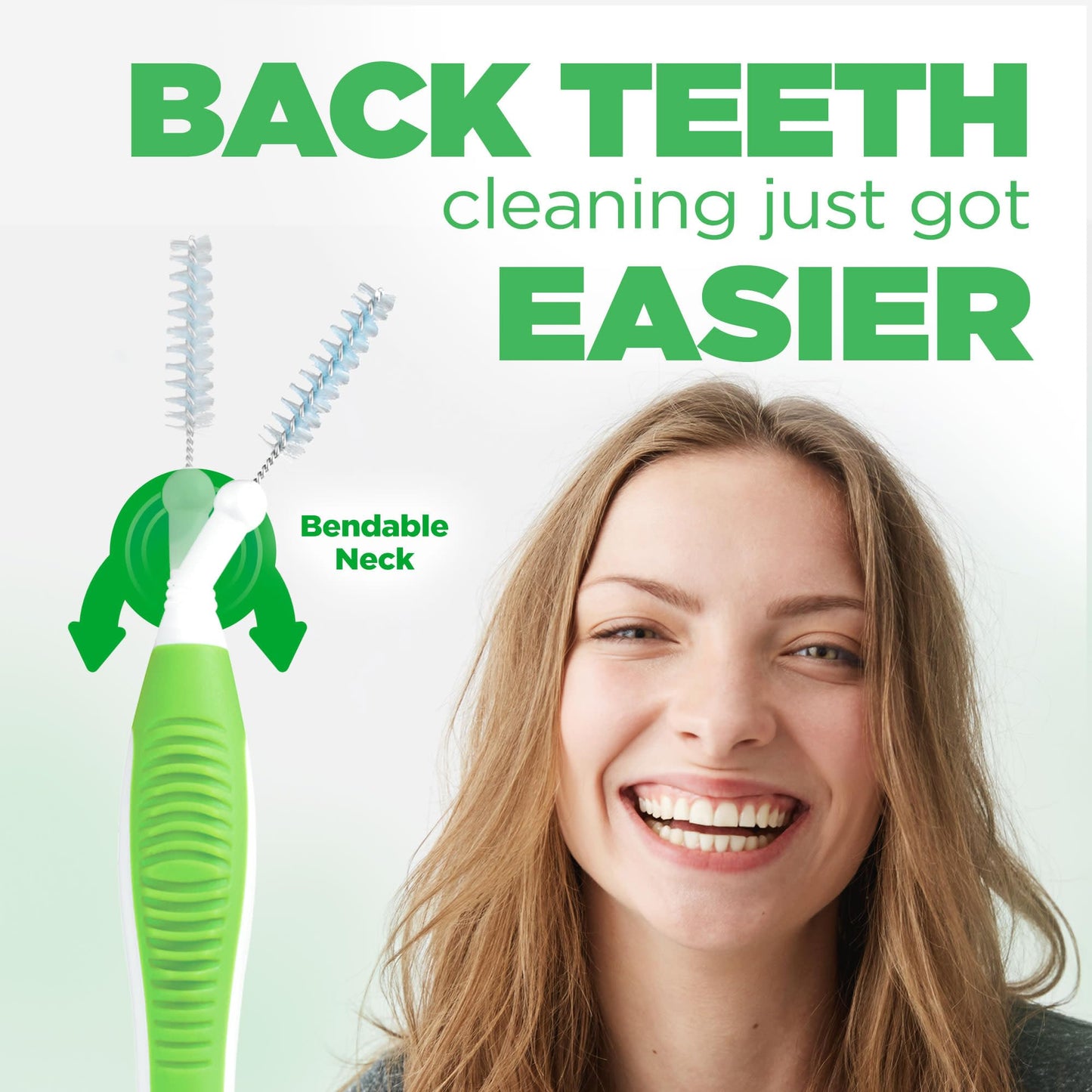 GUM Proxabrush Go-Betweens - Tight - Interdental Brushes - Soft Bristled Dental Picks for Plaque Removal Health - Safe for Braces & Dental Devices, 10ct