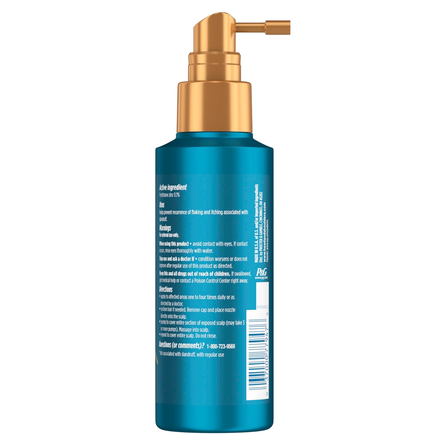 Head & Shoulders Royal Oils Scalp Elixir Treatment - Instant Soothe, Anti-Dandruff, Dry Scalp Relief & Hydration with Cooling Menthol & Peppermint Oil, 4.2 fl oz