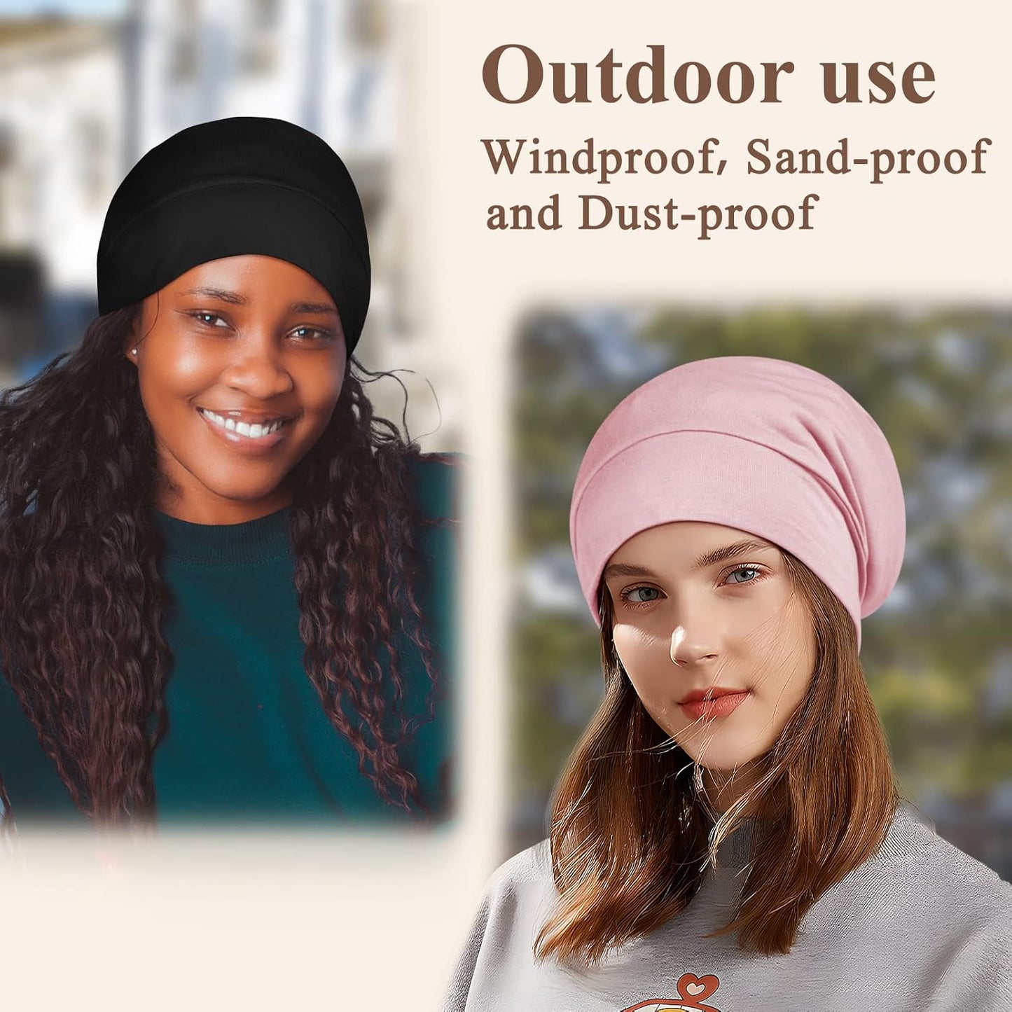 100% Silk Dreadlock Cap & Bonnet for Sleeping - Extra Large Hair Cover for Men & Women