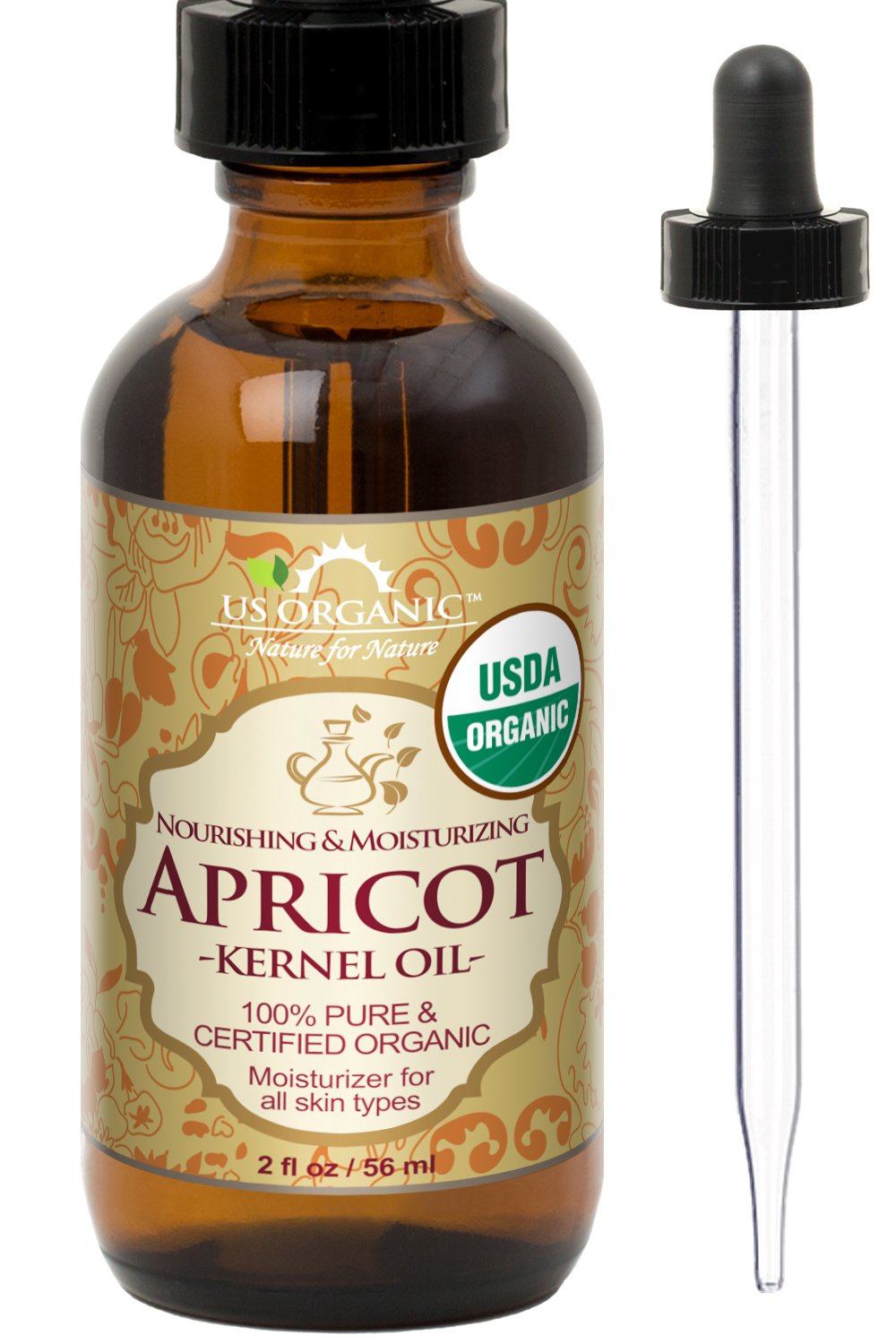 USDA Organic Sea Buckthorn Oil - 100% Pure Virgin, Anti-Aging Face & Hair Treatment, 1 oz
