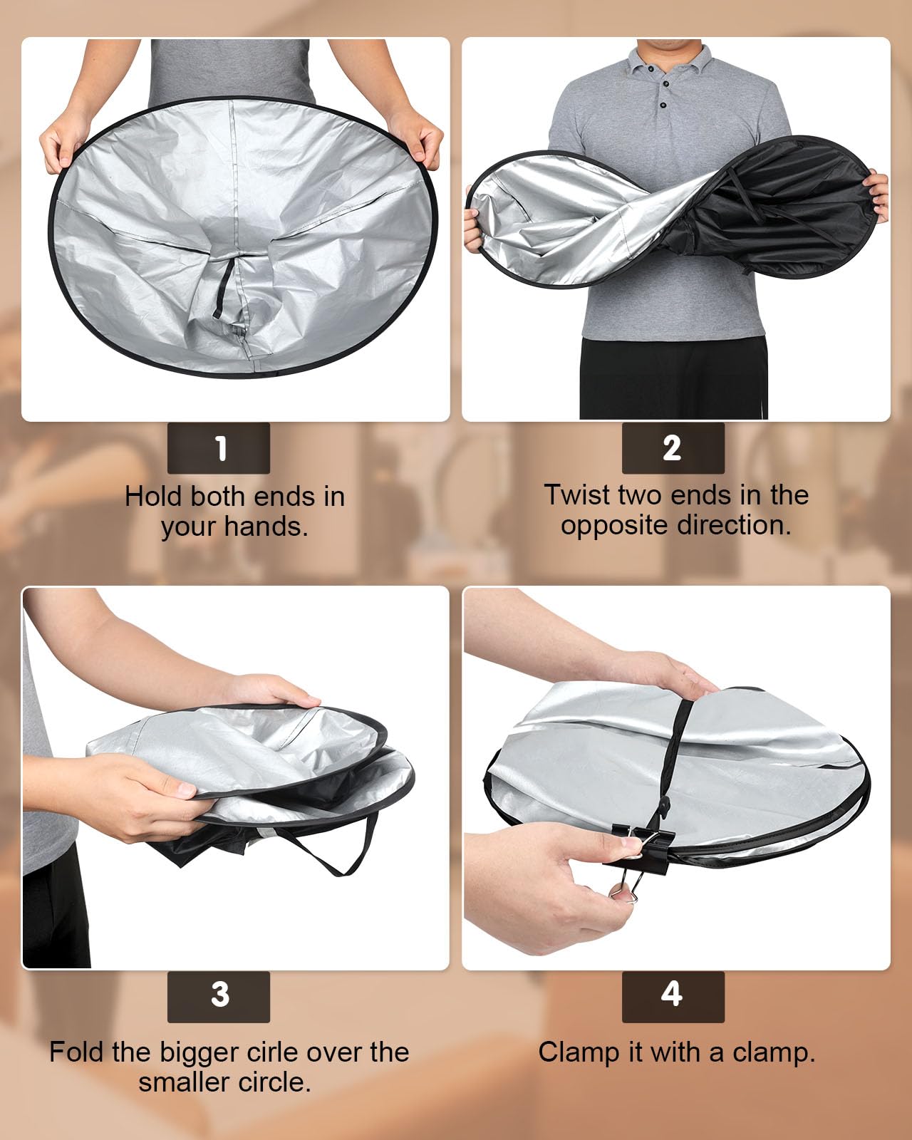 Lictin Hair Cloak - Black Waterproof Foldable Barber Cape Apron