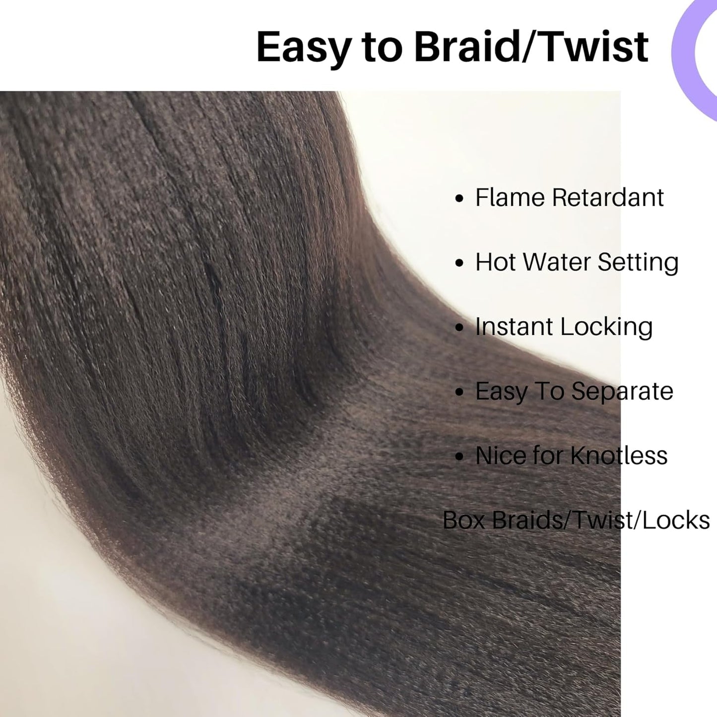 Ash Brown Pre-Stretched Knotless Braiding Hair Extensions - 6 Packs Synthetic Box Braids