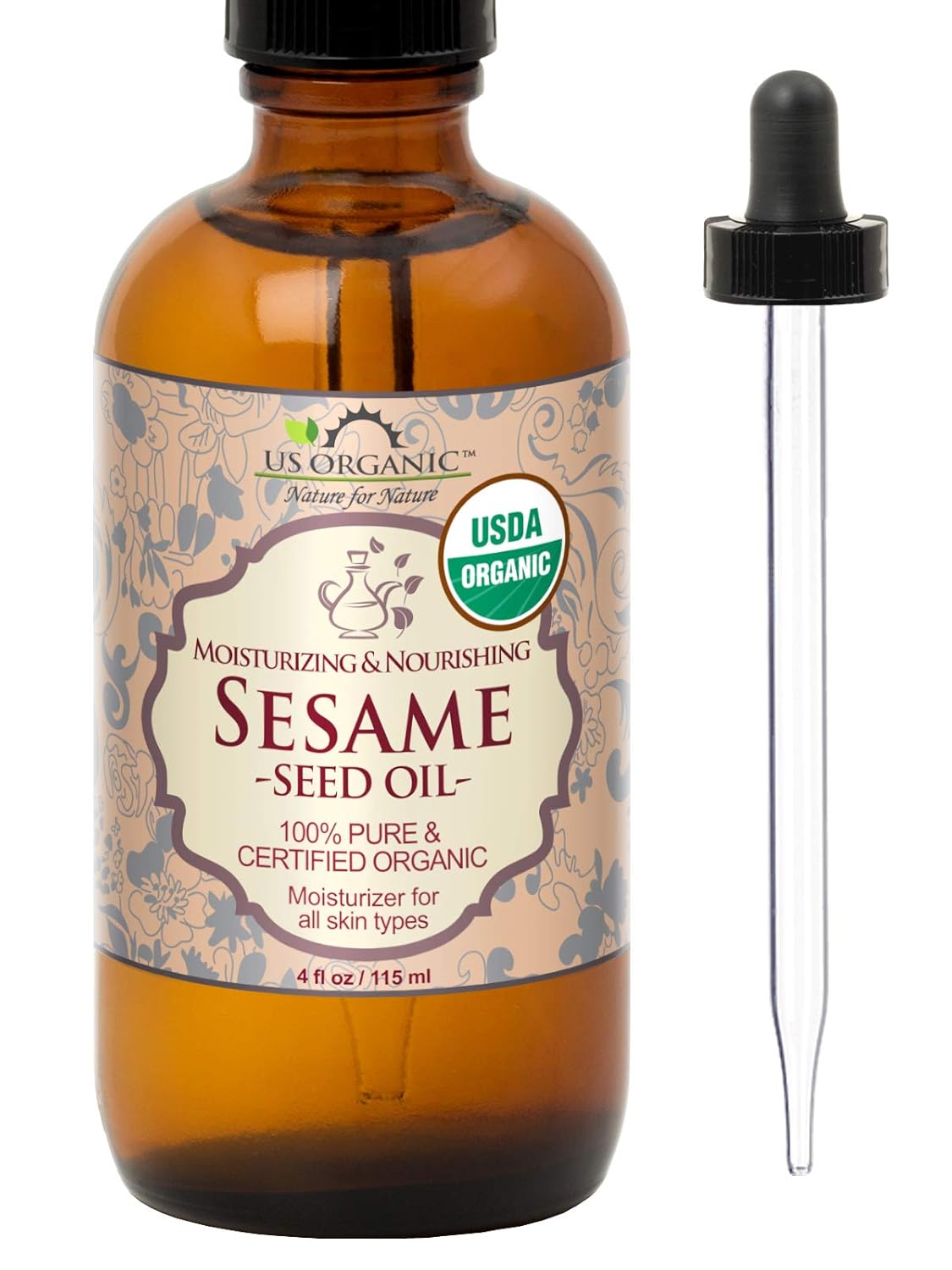 USDA Organic Sea Buckthorn Oil - 100% Pure Virgin, Anti-Aging Face & Hair Treatment, 1 oz