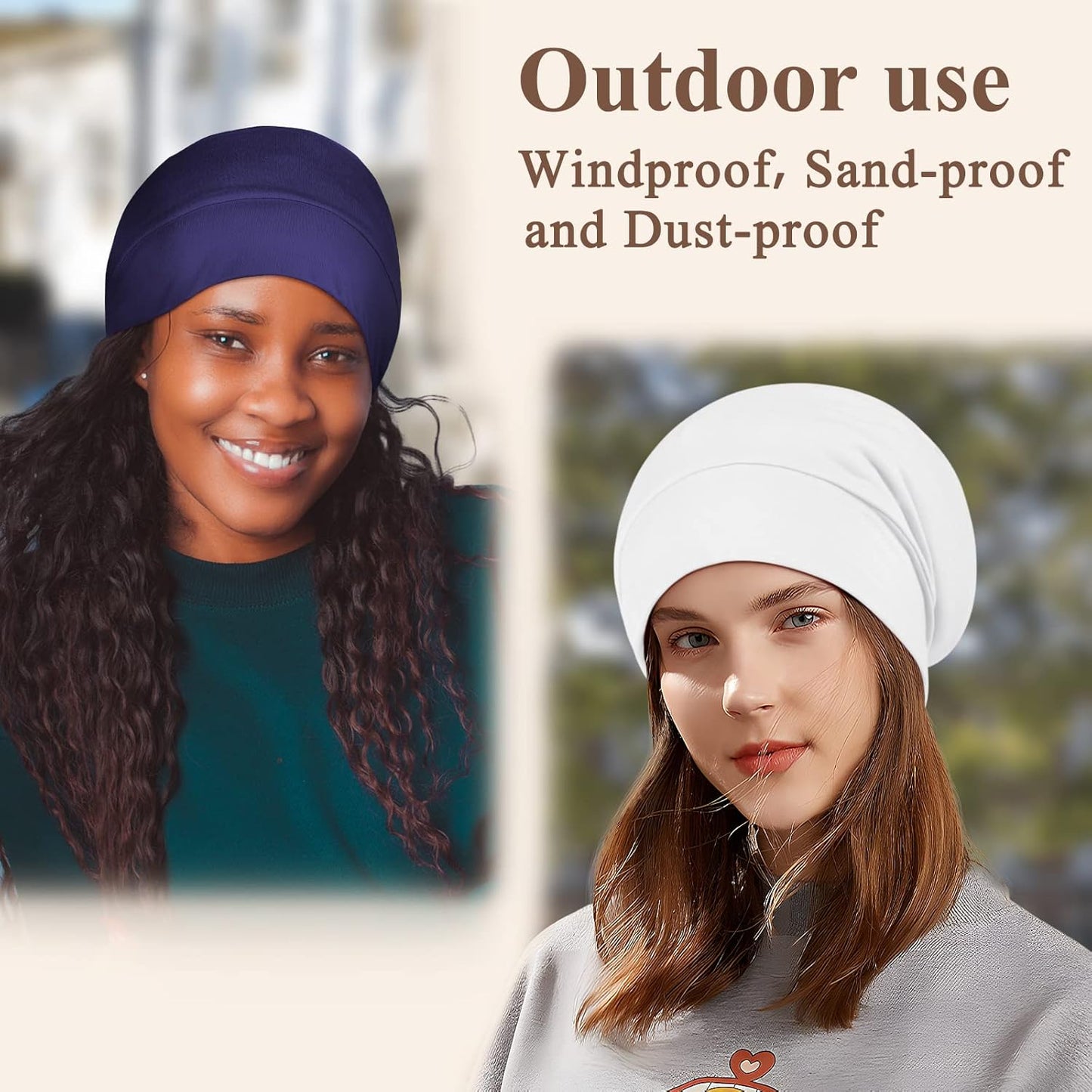100% Silk Dreadlock Cap & Bonnet for Sleeping - Extra Large Hair Cover for Men & Women
