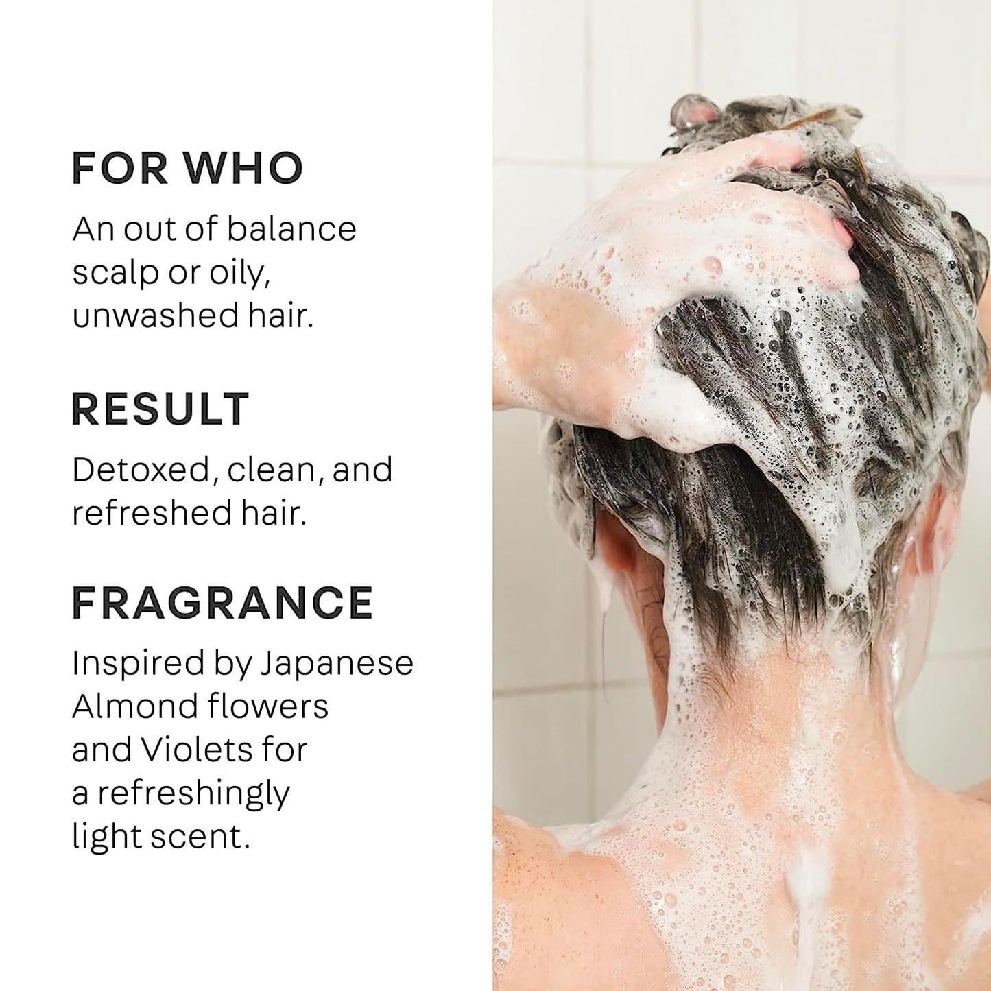 NatureLab.TOKYO Perfect Clean 2-in-1 Scalp Scrub & Clarifying Shampoo | Exfoliating Sugar Crystals with Probiotic Sake Water & Hyaluronic Acid for Deep Scalp Cleanse, Shine, & Hydration – 8.1 oz