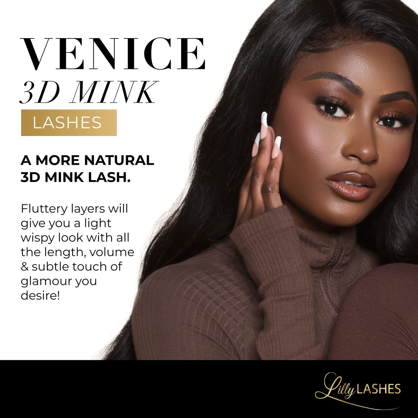 Miami Flare 3D Mink Lashes by Lilly Lashes | Reusable Wispy & Fluffy Strip Eyelashes