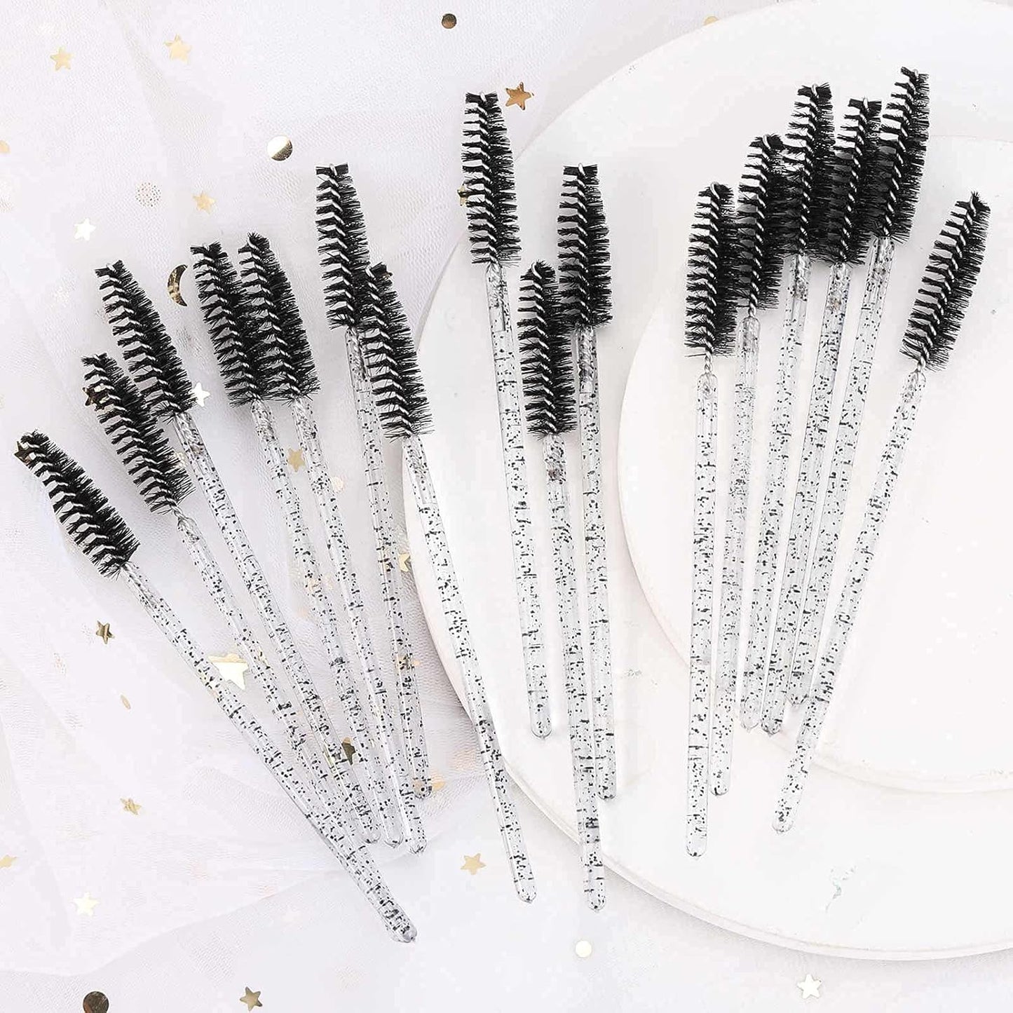Disposable Mascara Wands - 1000 Colorful Eyelash Brushes & Spoolies for Extensions