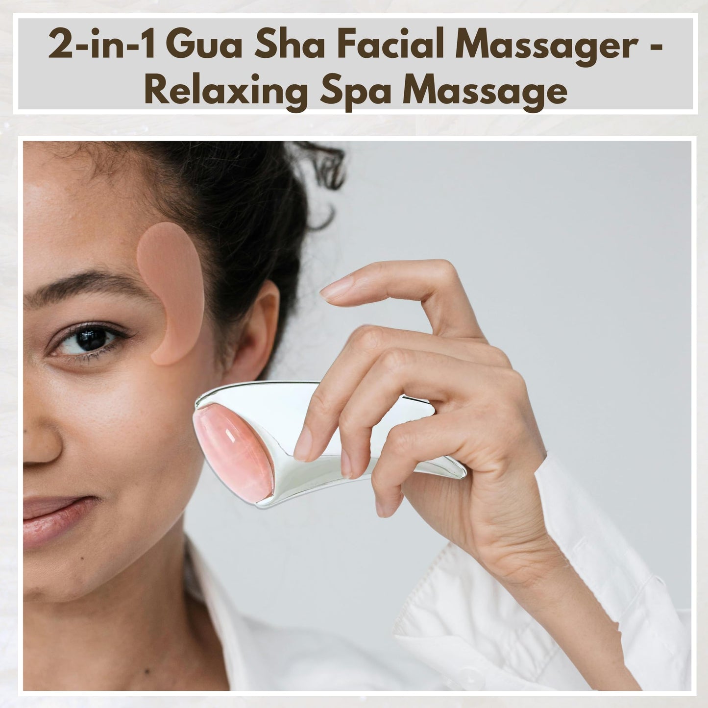 2-in-1 Gua Sha & Jade Roller Face Massager, Anti-Aging Facial Tool for Lifting, Wrinkle Reduction, Skin Rejuvenation, Puffiness Relief, and Glowing Skin – Gua Sha Massage for a Youthful Look