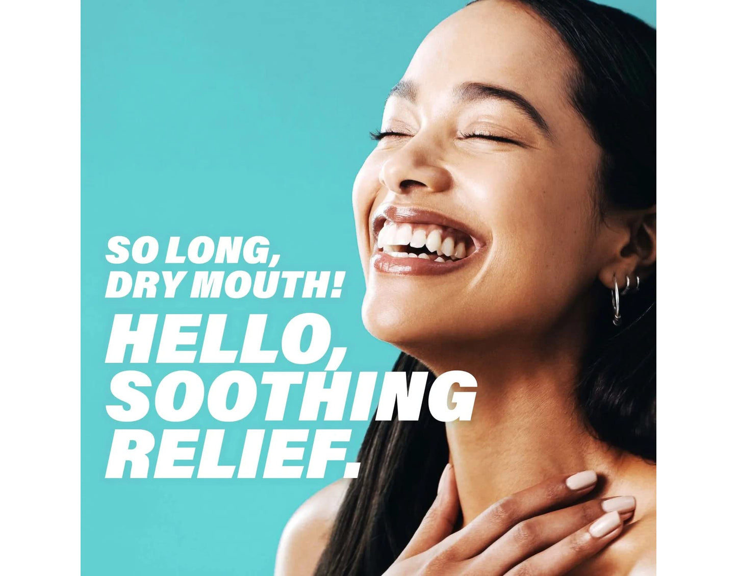 ACT Dry Mouth Moisturizing Gum, Soothing Mint, Sugar Free, 20 Count (Pack of 2)