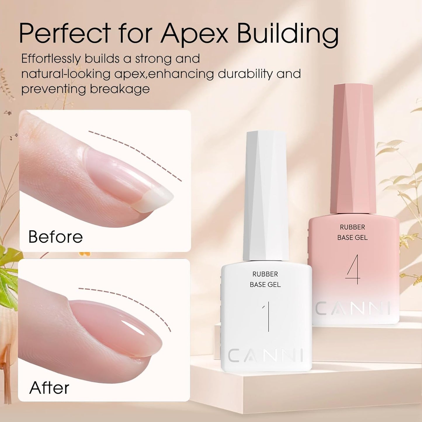 Jelly Nude Pink Gel Nail Polish Set - 6 Pcs Soak Off LED Gel Manicure Kit