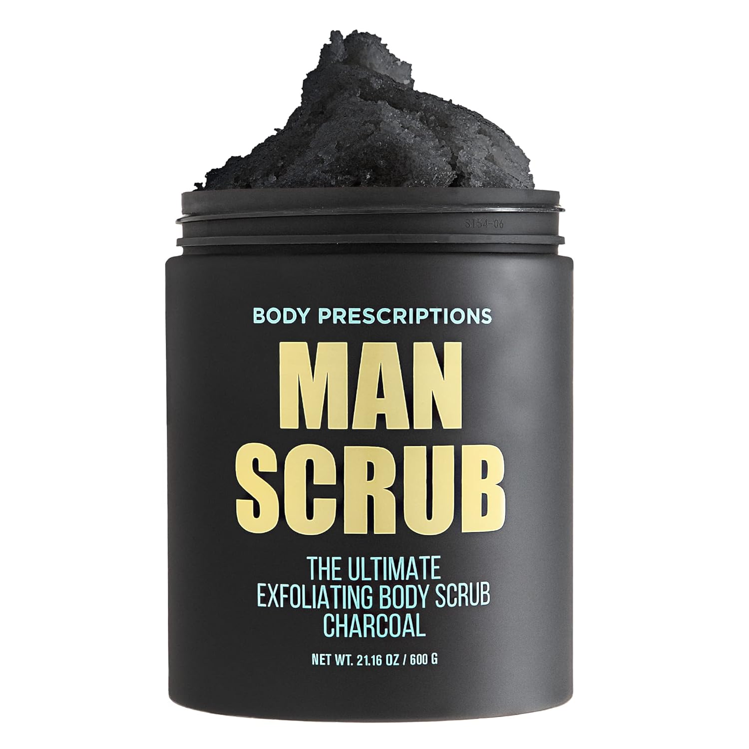 Men’s Charcoal Exfoliating Body Scrub – 21oz Cleansing Wash for All Skin Types