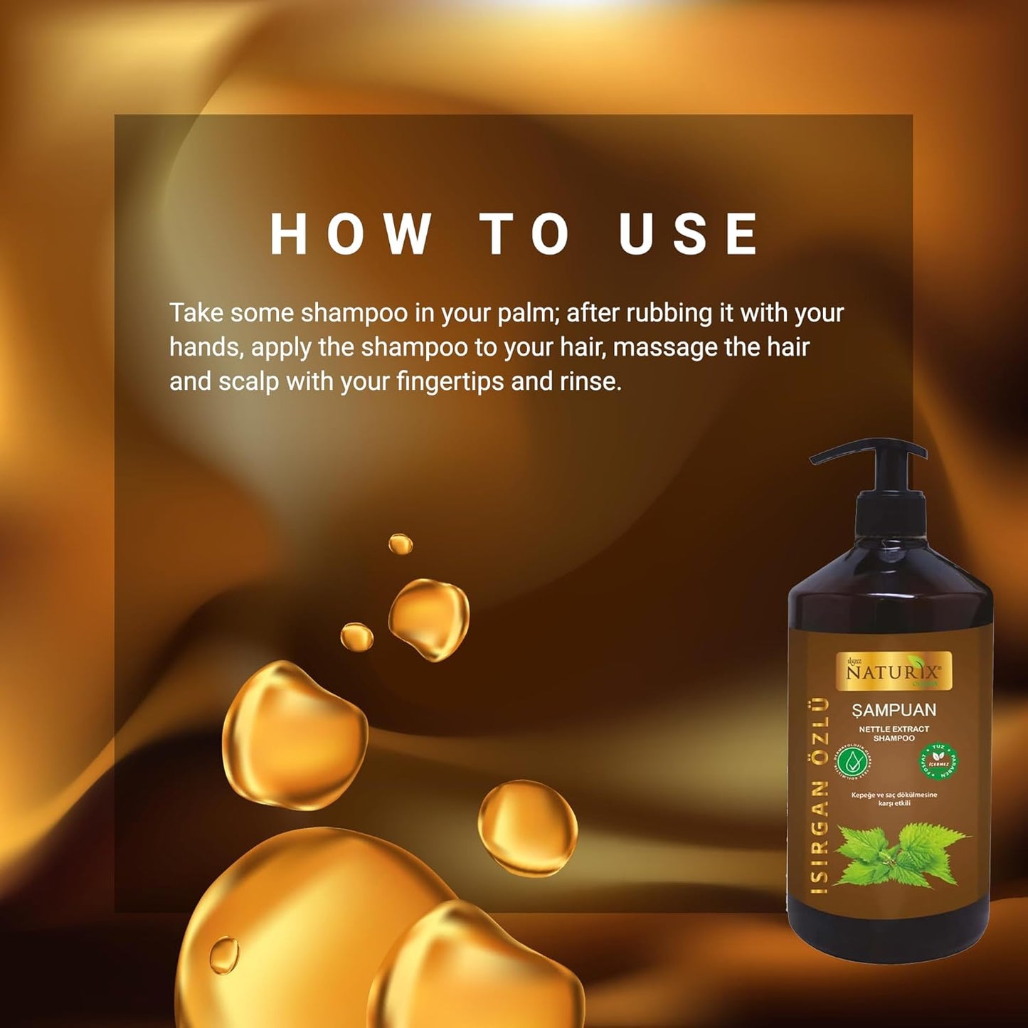 Organic Nettle Extract Shampoo for Hair Growth | Nourishing Hair Care Solution