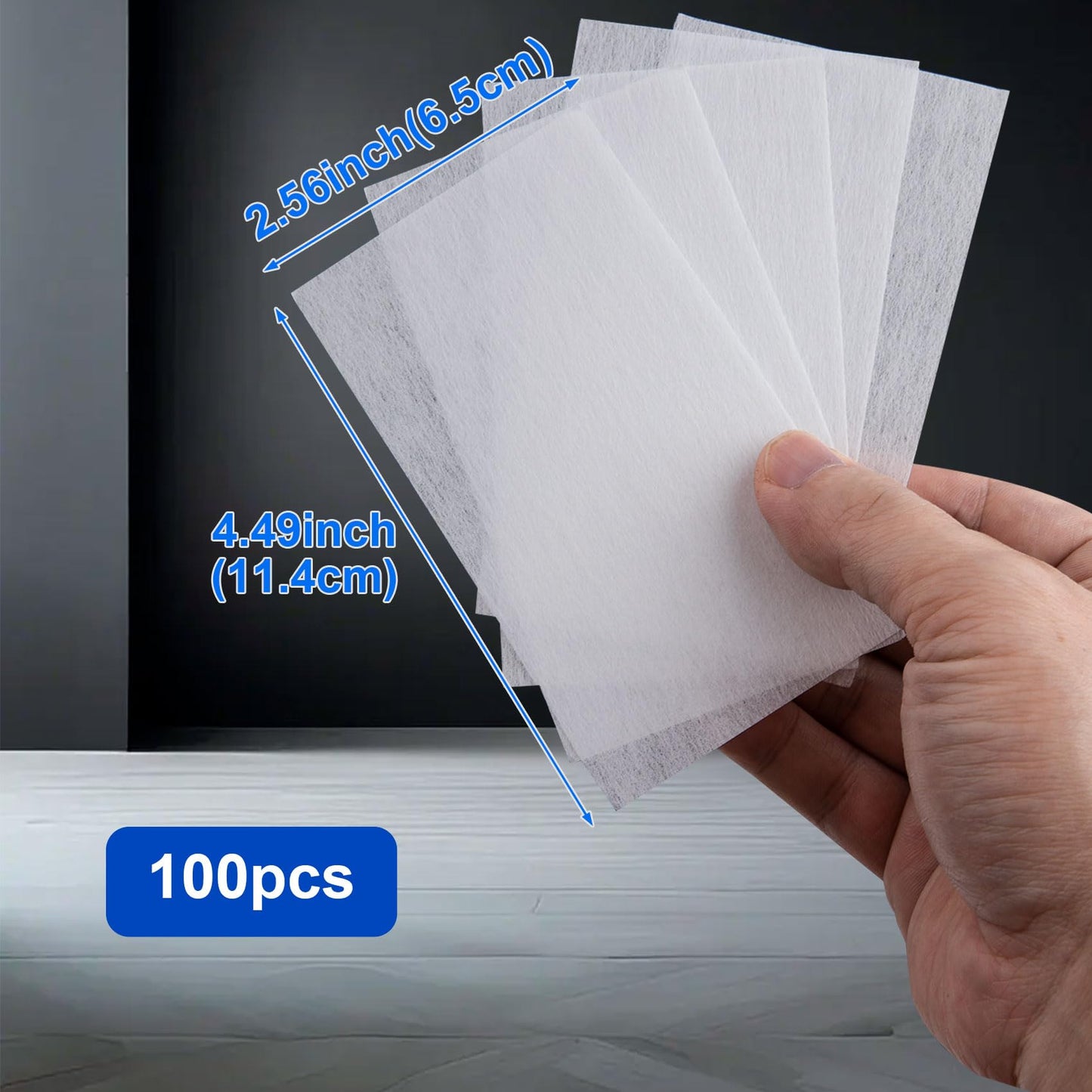 DC,CLISENCE 100pcs Breathable Hair Perm Paper, Disposable Perm End Papers, High Temperature Resistant Salon Home Hair Rollers Accessory for Cold Hot Perms Hair Curling