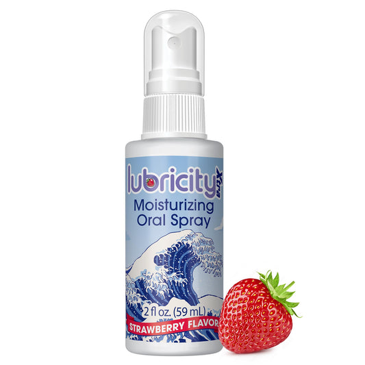 Lubricity Xtra Dry Mouth Spray - Advanced Formula - Hyaluronic Acid and Xylitol, Saliva Substitute Moisturizing Oral Spray, The Most Satisfactory Solution in Dry Mouth Products (2 Fl. Oz., Strawberry)